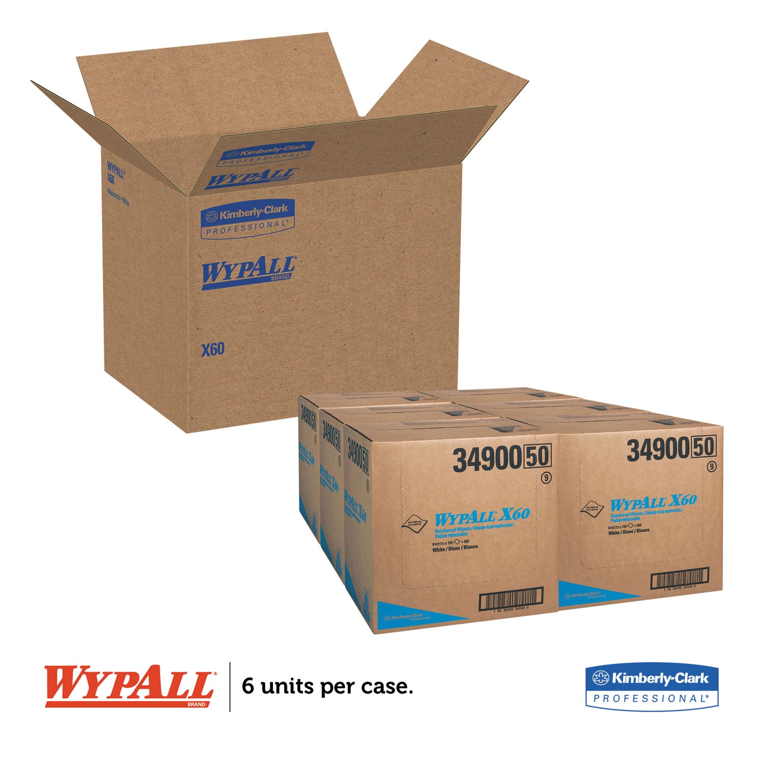 general-clean-x60-cloths-flat-sheet-125-x-168-white-150-box-6-boxes-carton_kcc34900 - 2