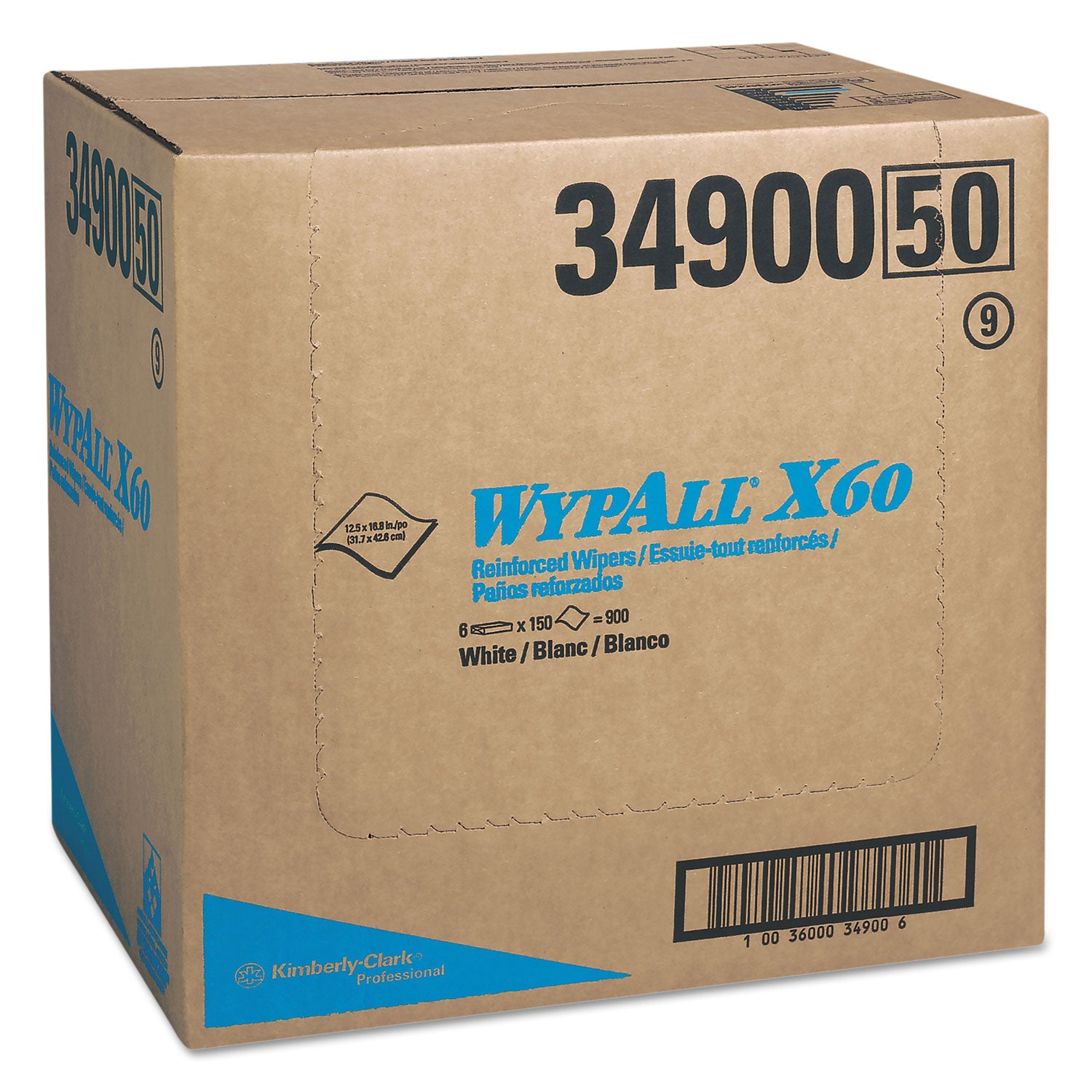 general-clean-x60-cloths-flat-sheet-125-x-168-white-150-box-6-boxes-carton_kcc34900 - 1