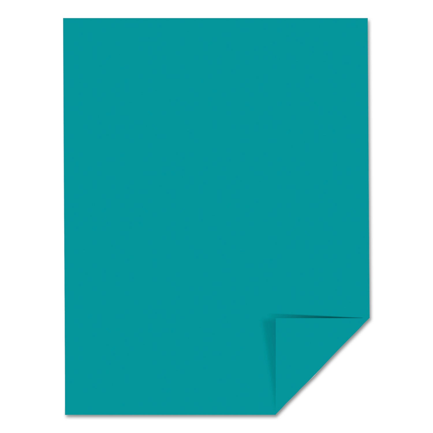Color Cardstock, 65 lb Cover Weight, 8.5 x 11, Terrestrial Teal, 250/Pack -