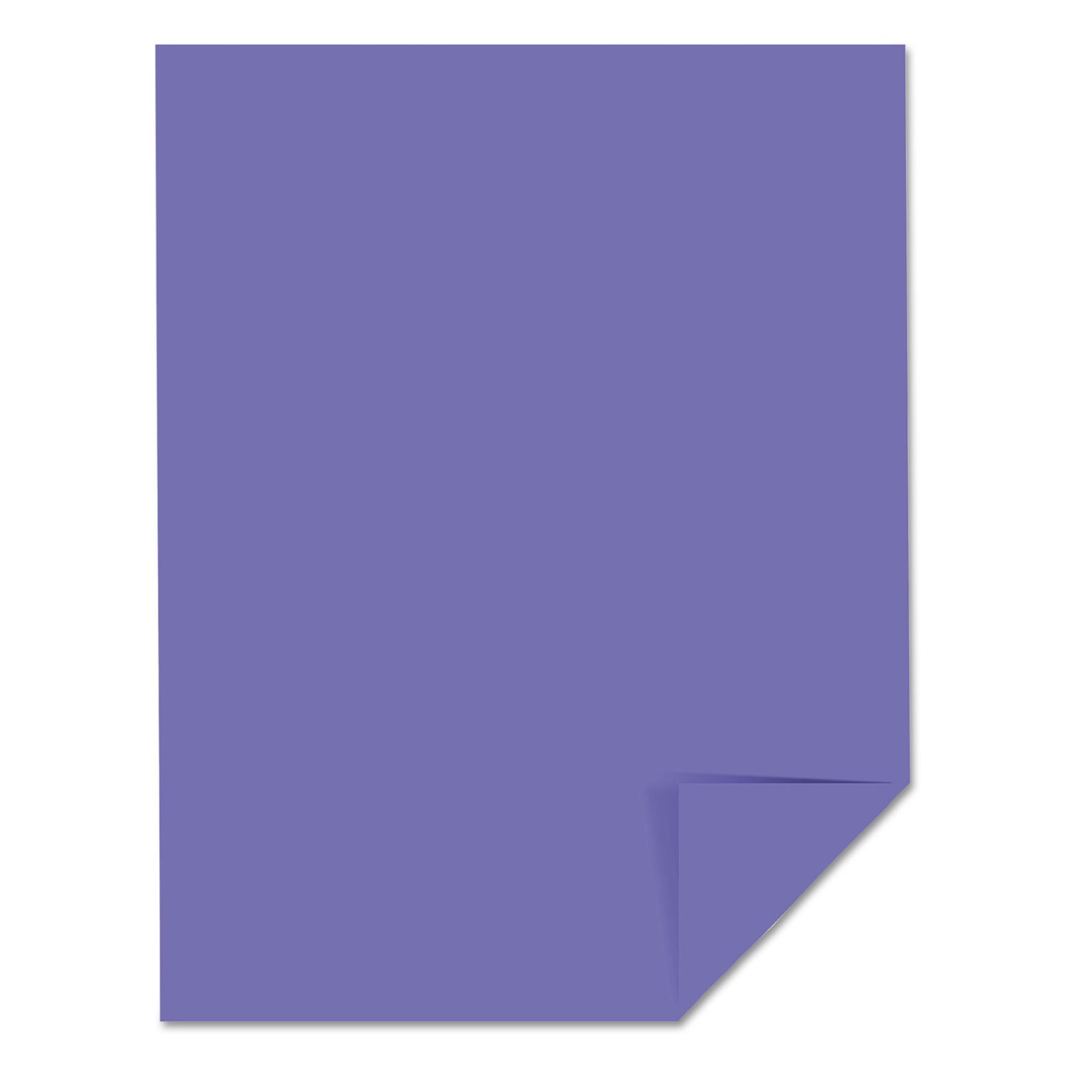 Color Cardstock, 65 lb Cover Weight, 8.5 x 11, Venus Violet, 250/Pack -