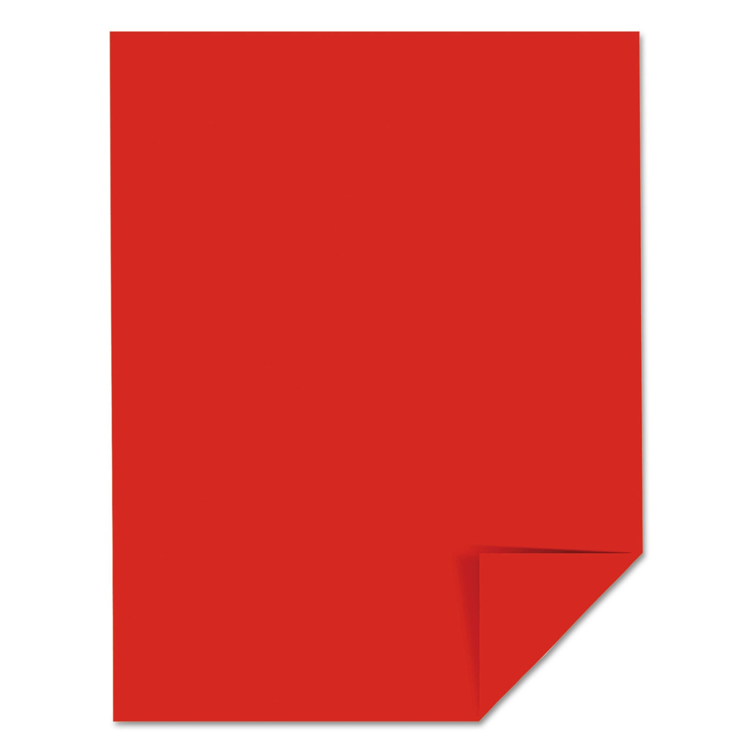 Color Cardstock, 65 lb Cover Weight, 8.5 x 11, Re-Entry Red, 250/Pack -