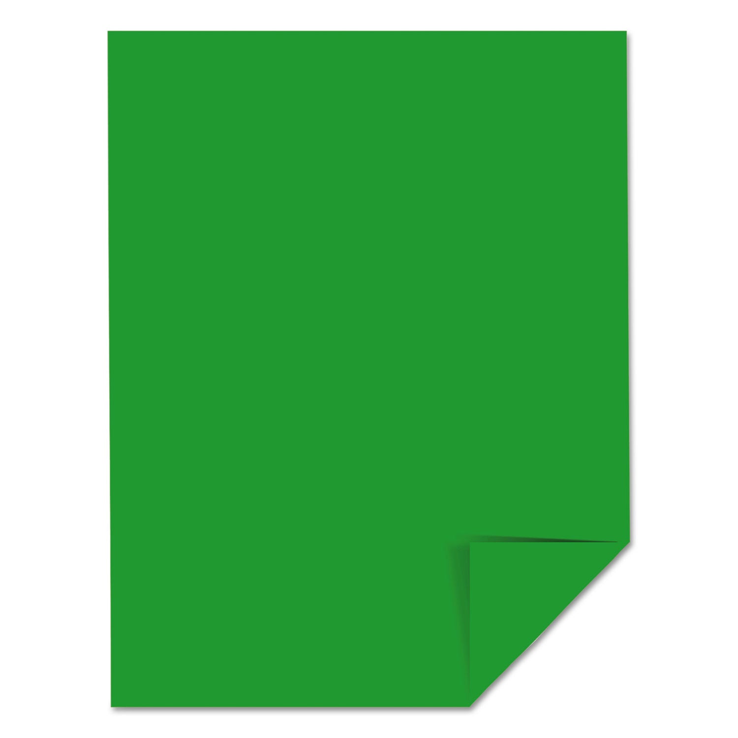 Color Cardstock, 65 lb Cover Weight, 8.5 x 11, Gamma Green, 250/Pack -