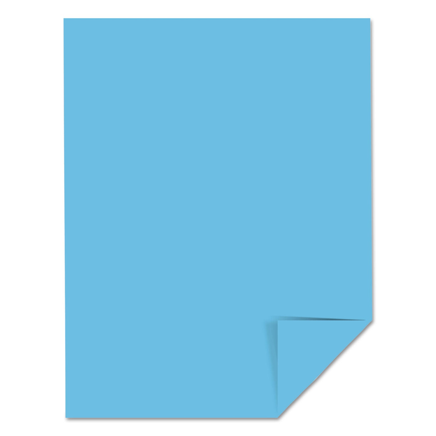 Color Paper, 24 lb Bond Weight, 8.5 x 11, Lunar Blue, 500 Sheets/Ream -