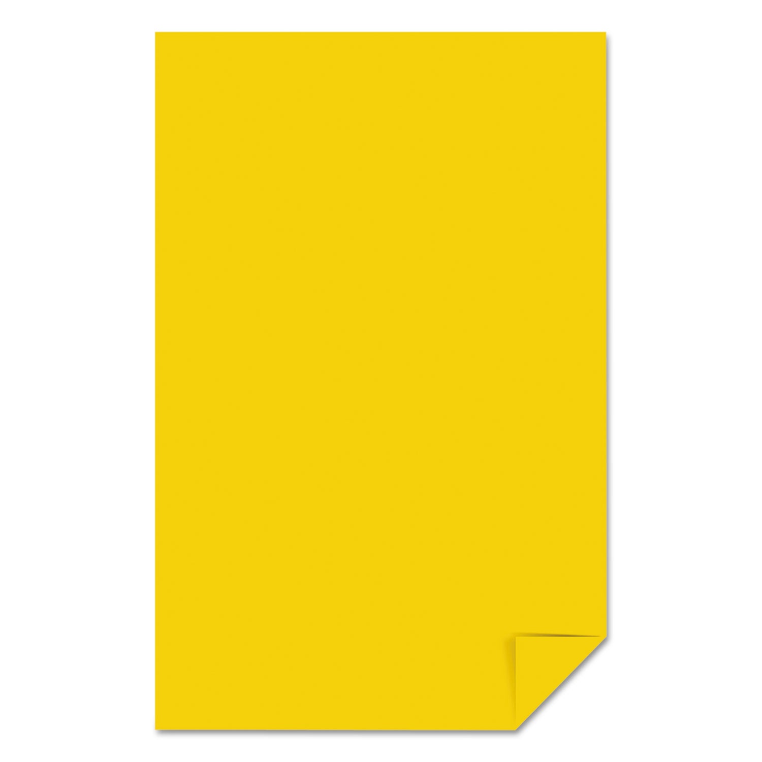 Color Paper, 24 lb Bond Weight, 11 x 17, Solar Yellow, 500/Ream -