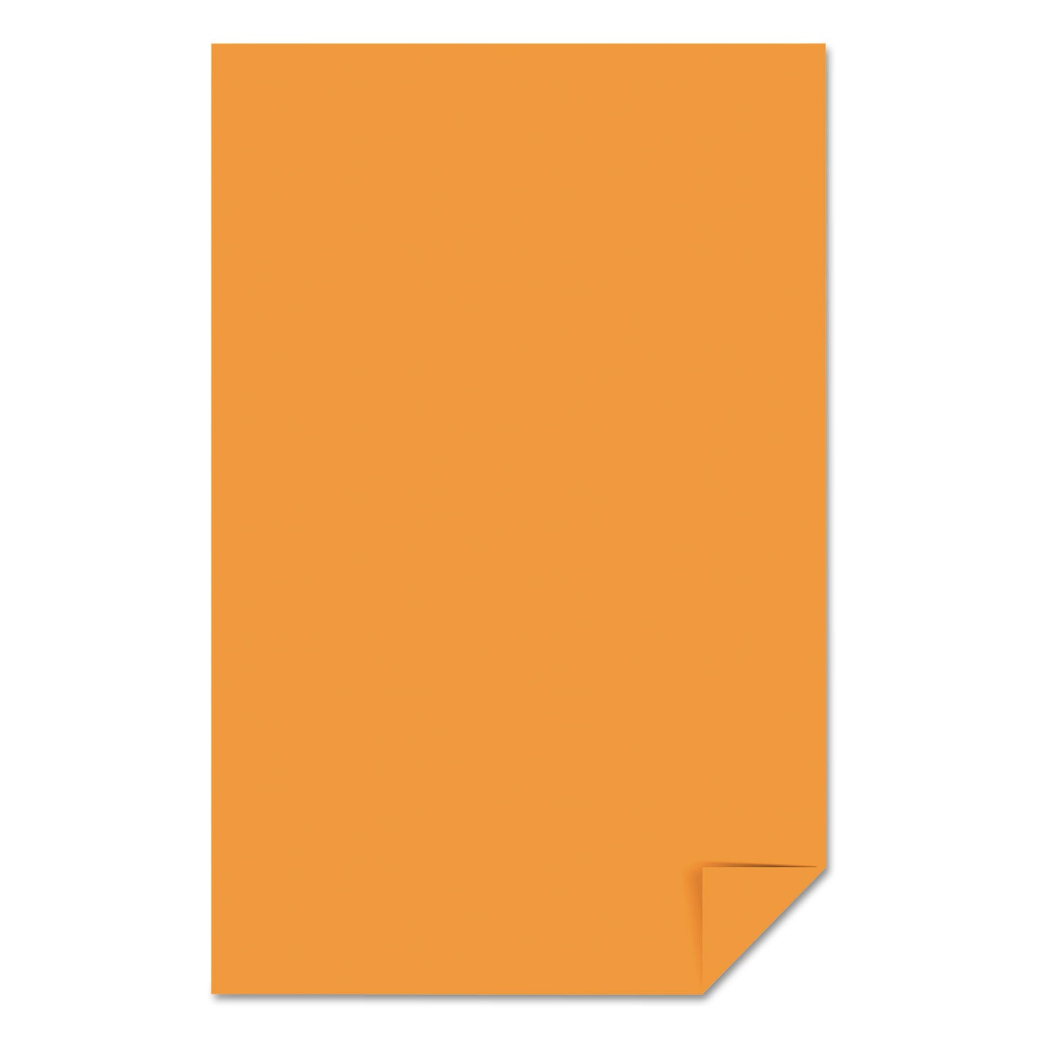 Color Paper, 24 lb Bond Weight, 11 x 17, Cosmic Orange, 500/Ream -