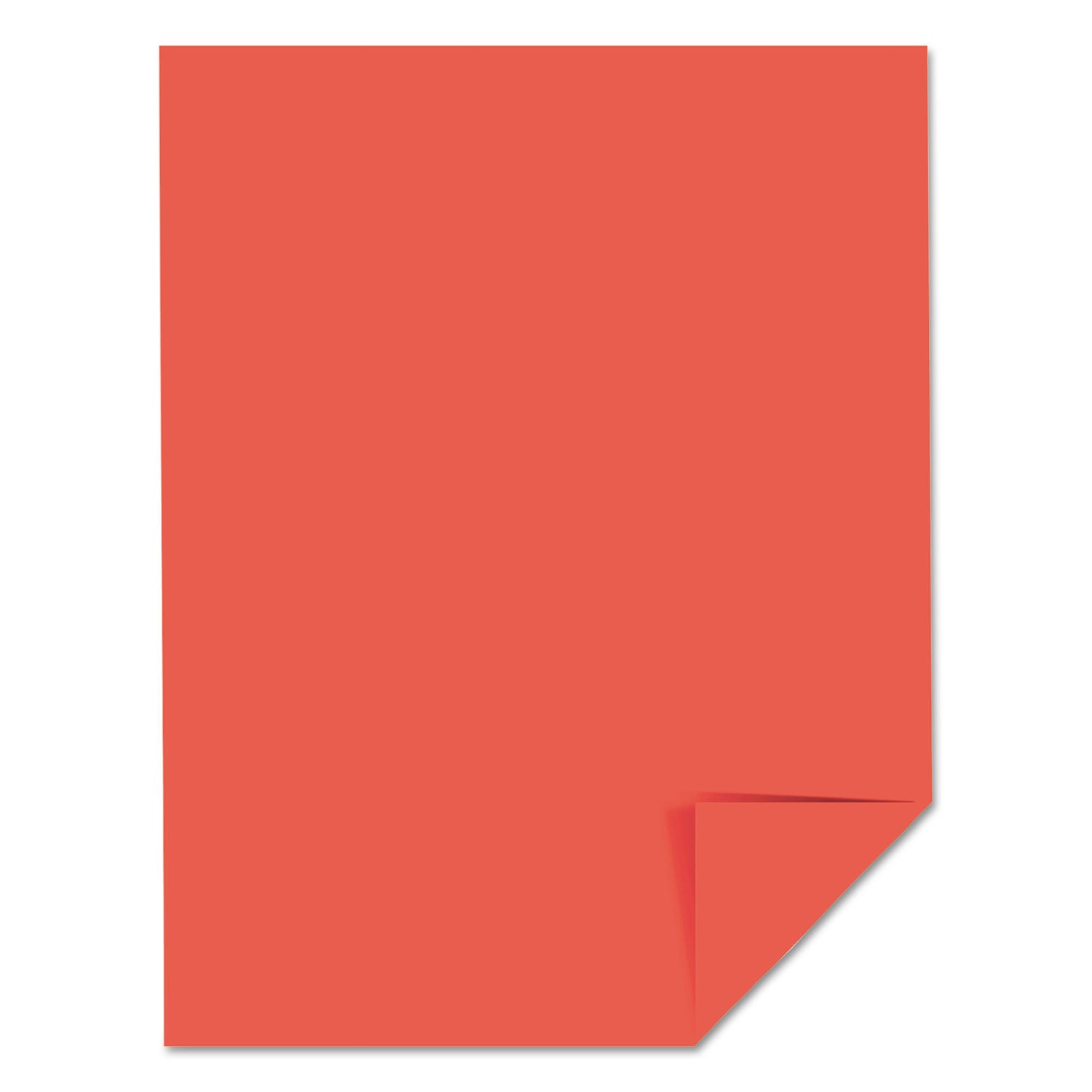 Color Paper, 24 lb Bond Weight, 8.5 x 11, Rocket Red, 500/Ream -