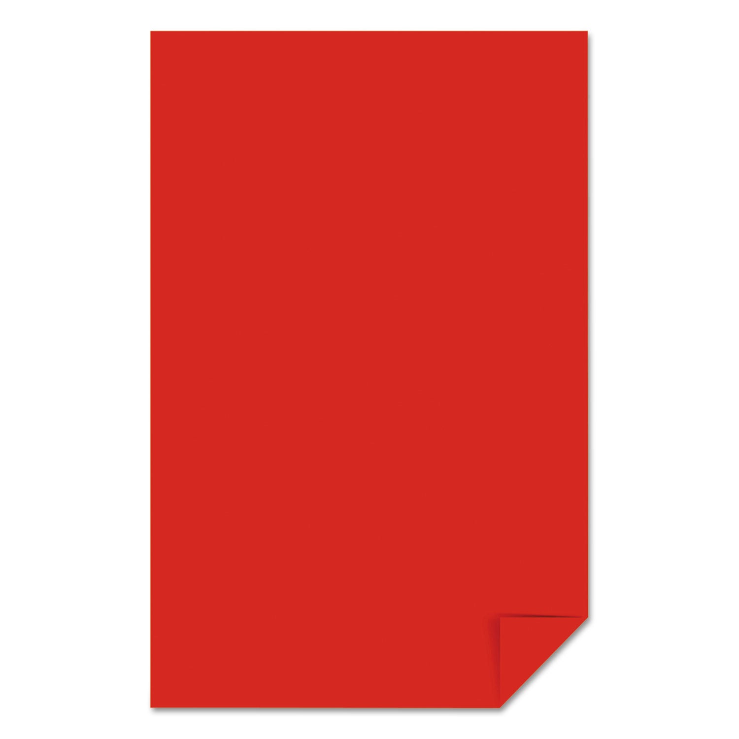 Color Paper, 24 lb Bond Weight, 11 x 17, Re-Entry Red, 500/Ream -