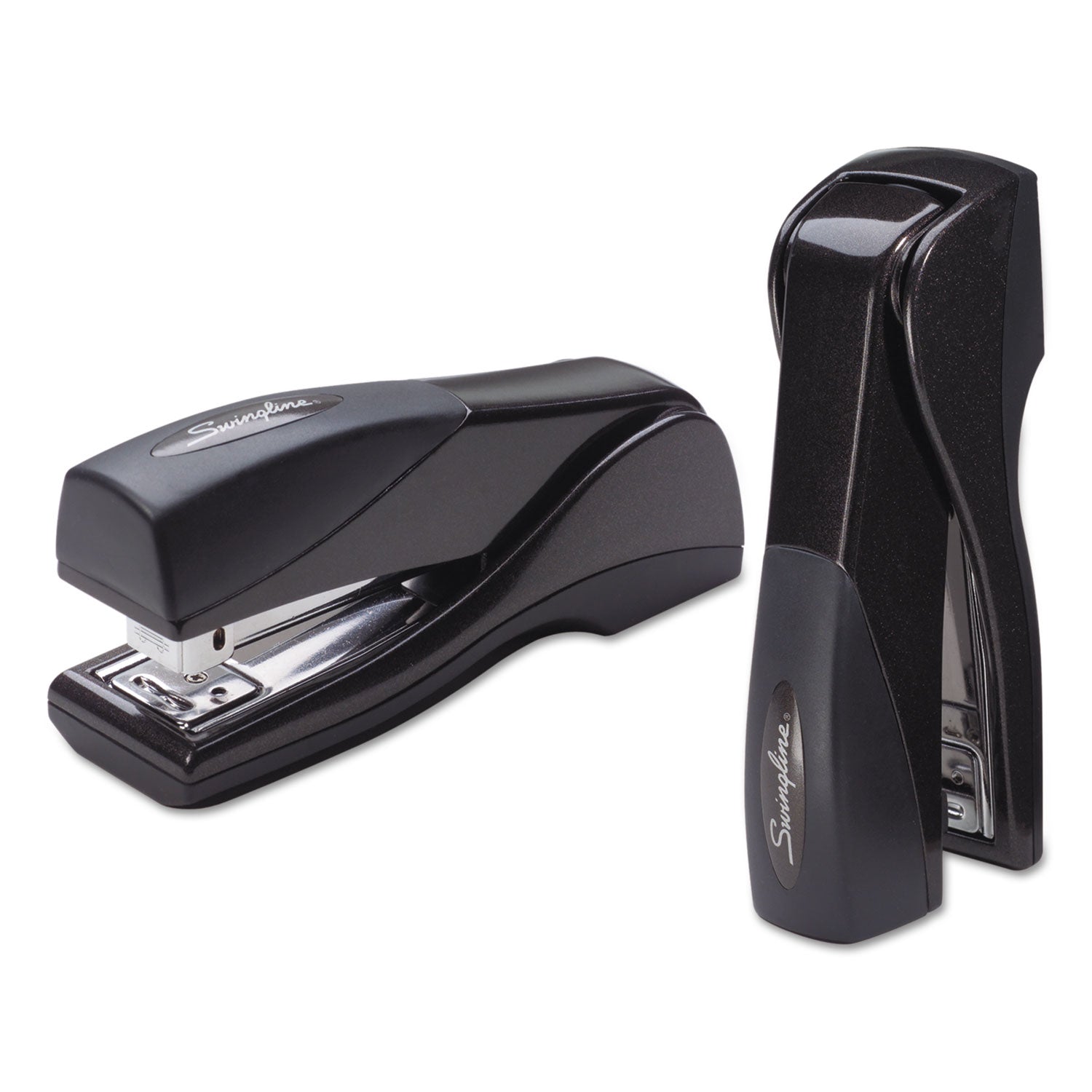Optima Grip Compact Stapler, 25-Sheet Capacity, Graphite -
