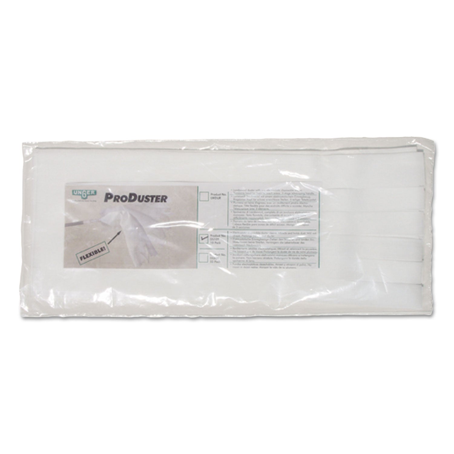 ProDuster Disposable Replacement Sleeves, Polyester, White, 7" x 18", 50/Pack -