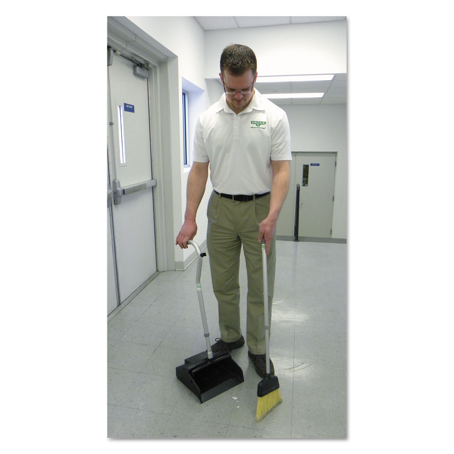 telescopic-ergo-dust-pan-with-broom-12w-x-45h-metal-gray-silver_ungedtbg - 2