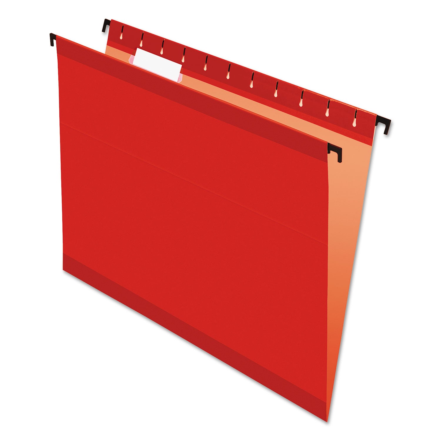 SureHook Hanging Folders, Letter Size, 1/5-Cut Tabs, Red, 20/Box -