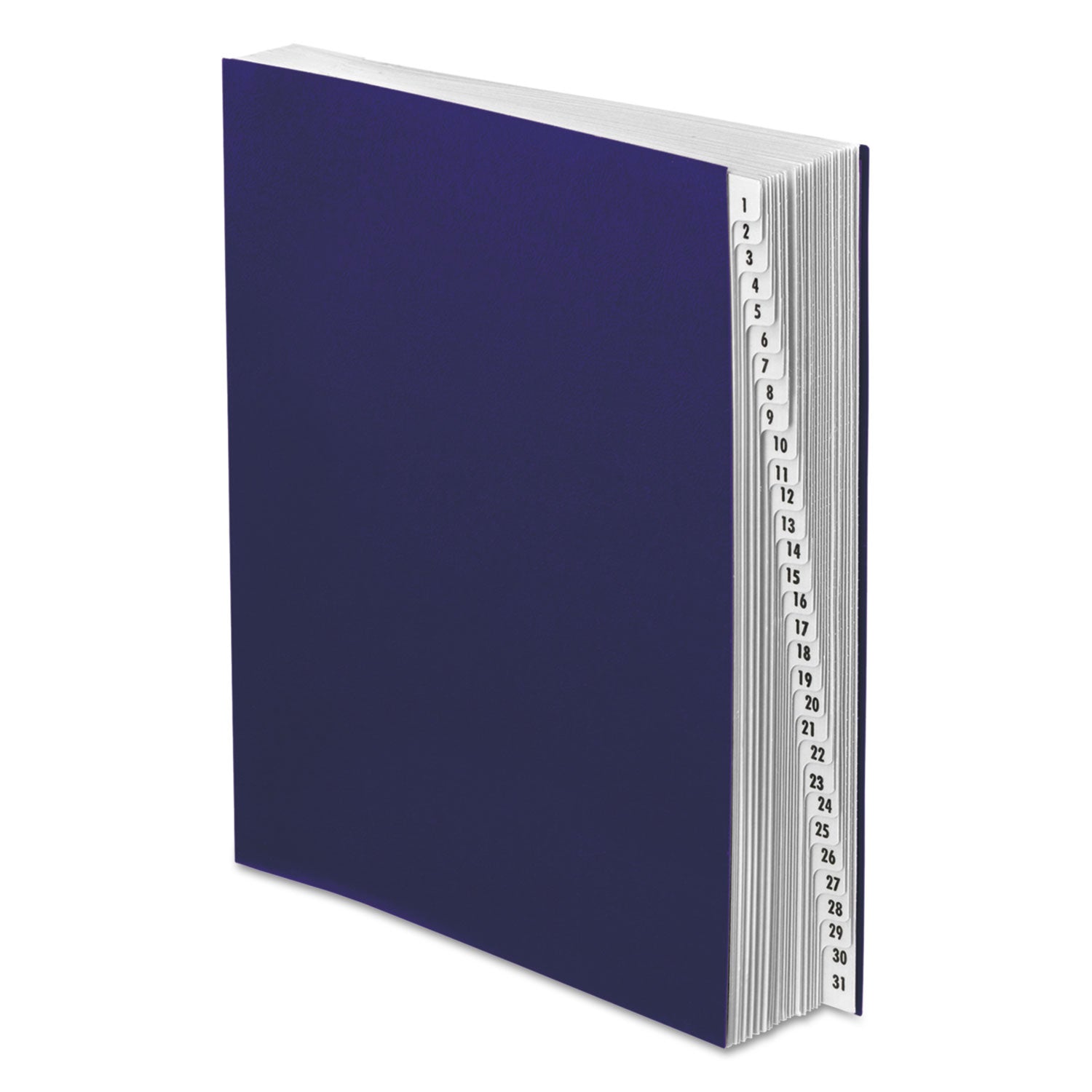 Expanding Desk File, 31 Dividers, Date Index, Letter Size, Dark Blue Cover -