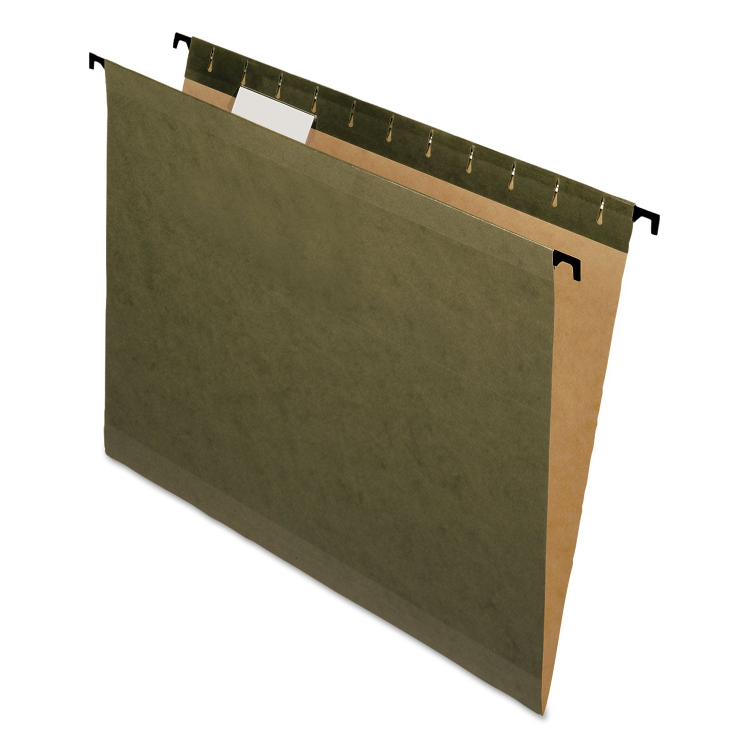 SureHook Hanging Folders, Letter Size, 1/5-Cut Tabs, Standard Green, 20/Box -