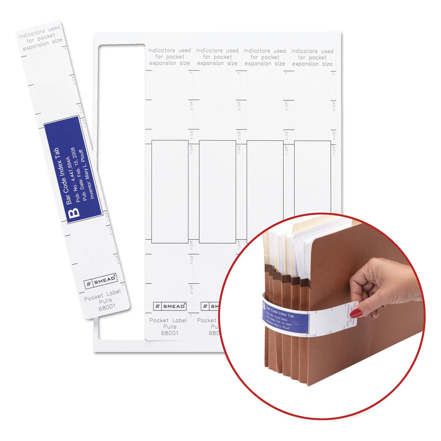 viewables-pocket-label-pulls-163-x-1013-white-5-sheet-9-sheets-pack_smd68001 - 1