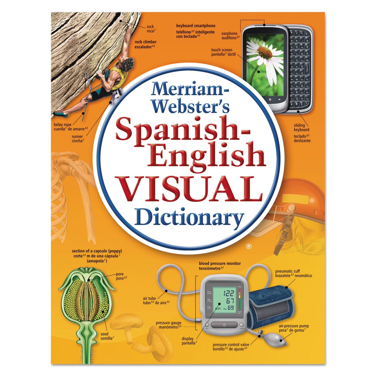 Spanish-English Visual Dictionary, Paperback, 1152 Pages -