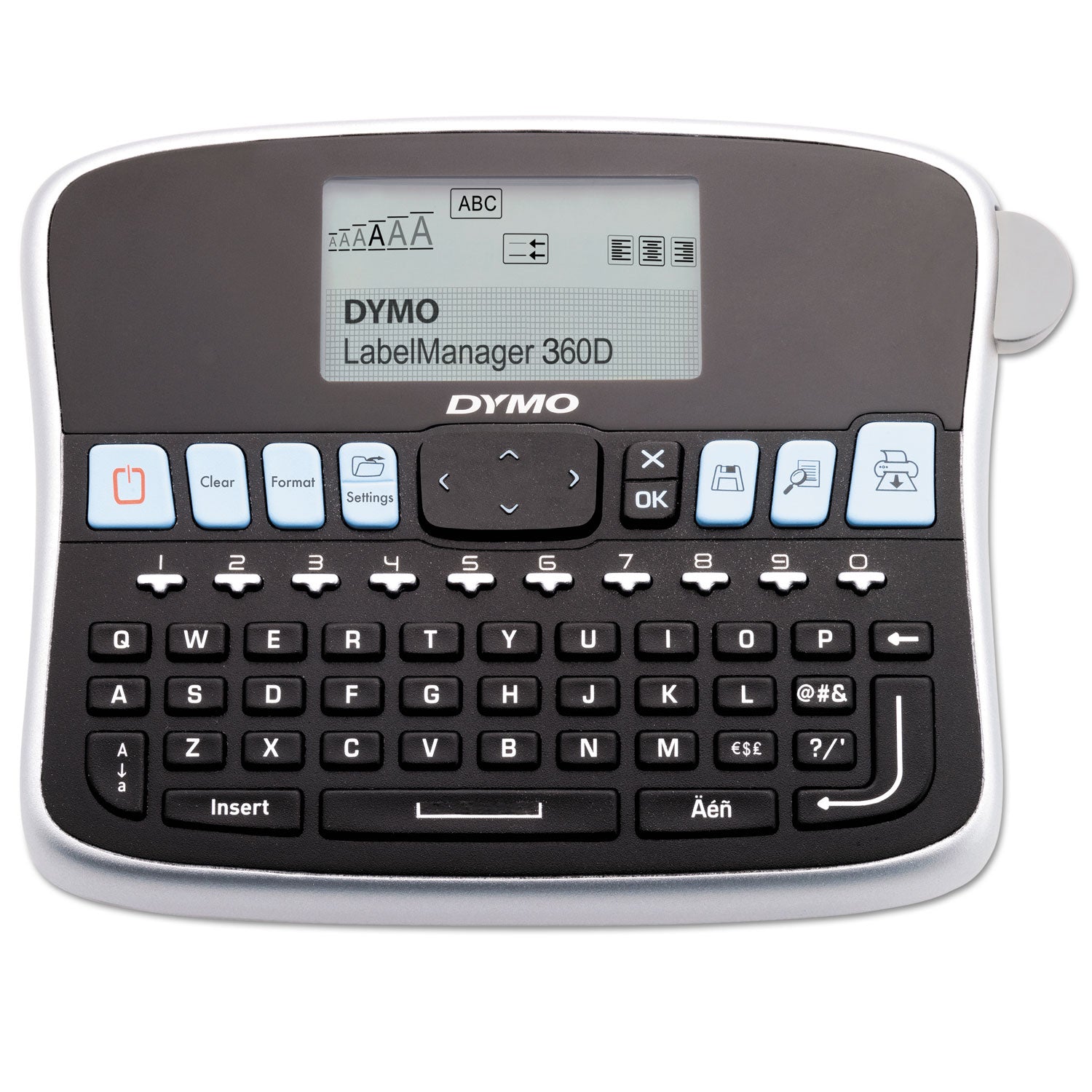 LabelManager 360D Label Maker, 2 Lines, 2.8 x 7.76 x 5.9 -