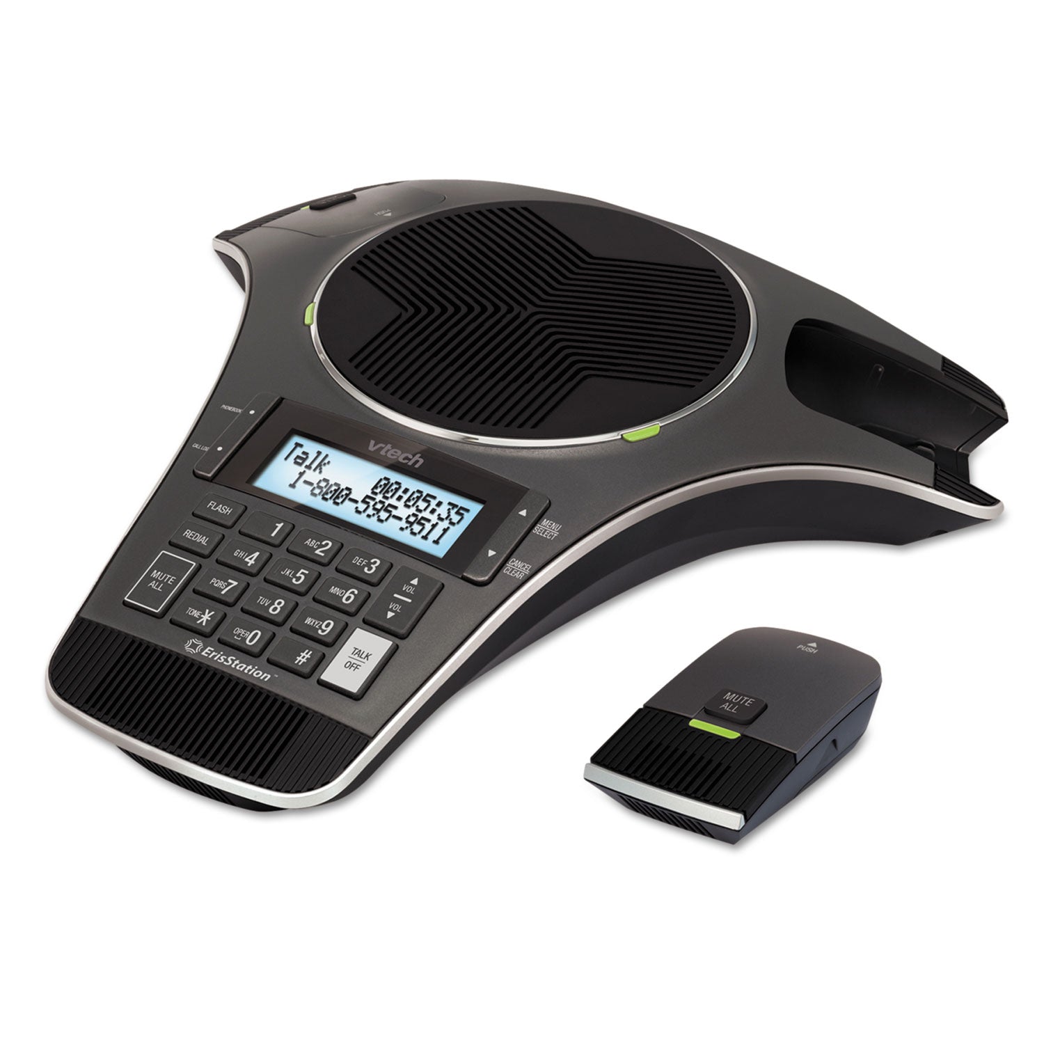 ErisStation VCS702 Conference Phone with Two Wireless Mics -
