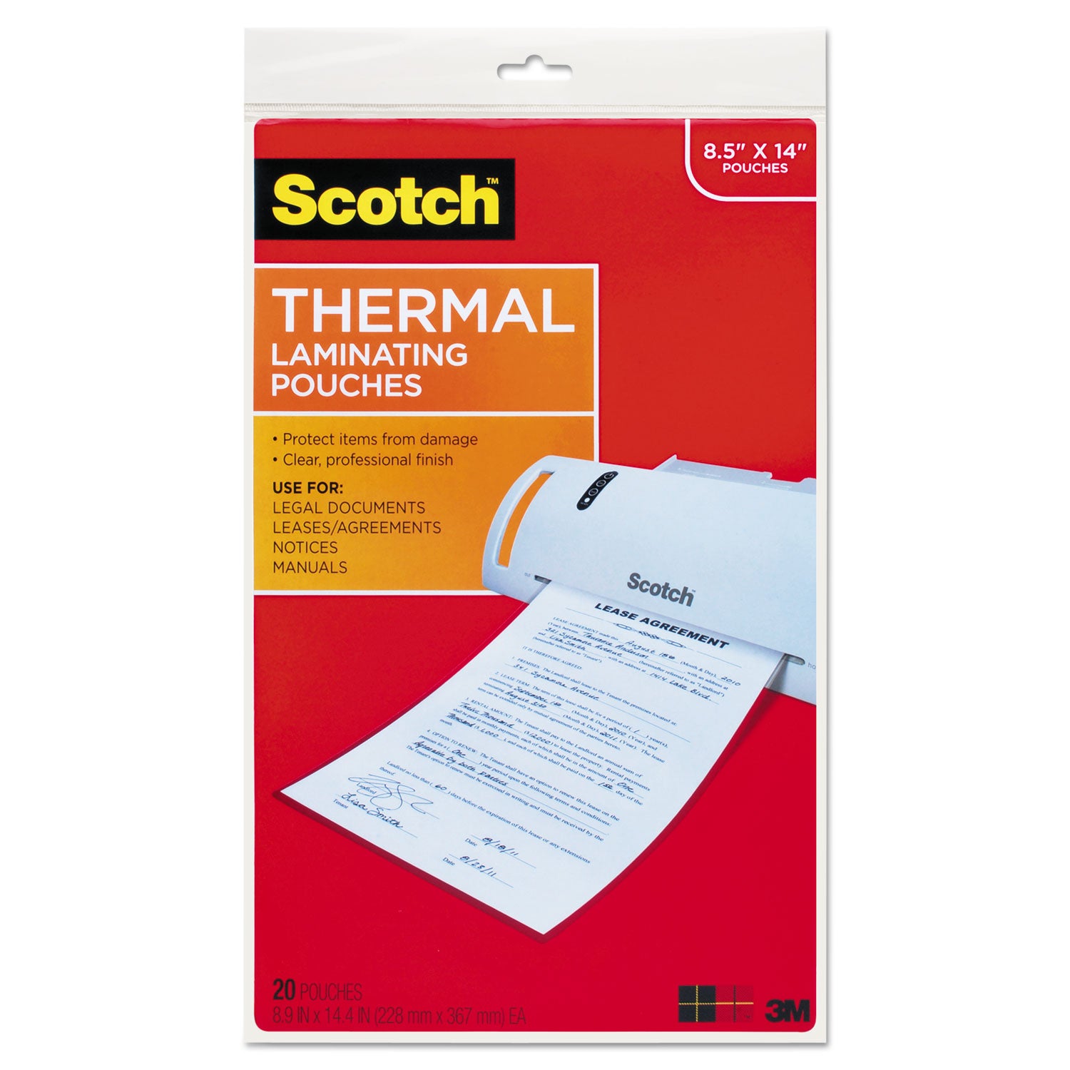 laminating-pouches-3-mil-85-x-14-gloss-clear-20-pack_mmmtp385520 - 1