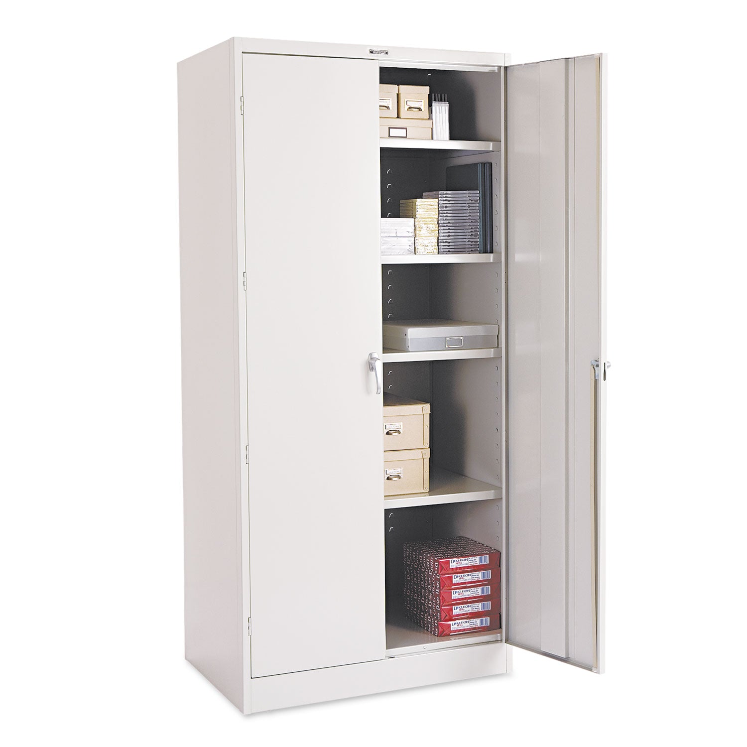 78" High Deluxe Cabinet, 36w x 24d x 78h, Light Gray -