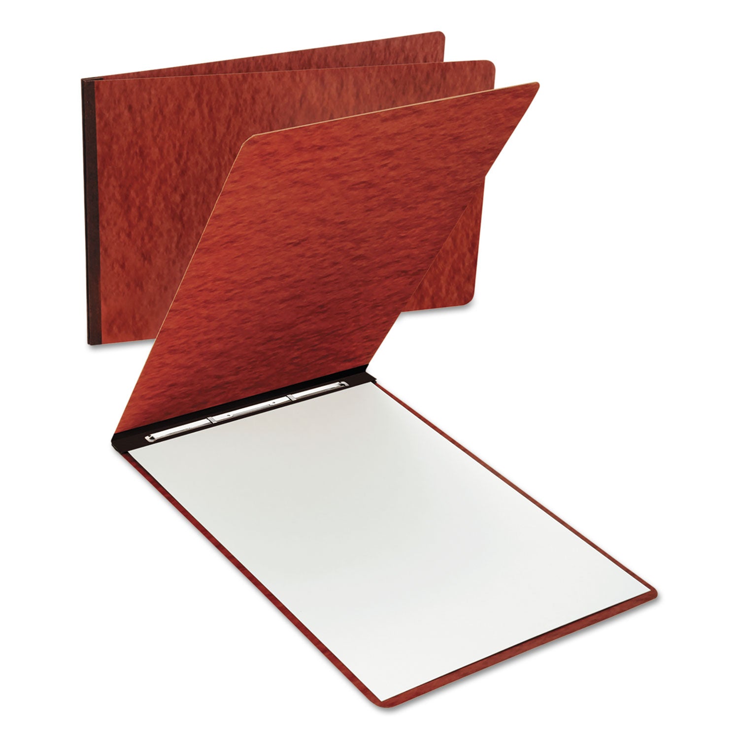 Extra Large Pressboard Report Cover, Two-Piece Prong Fastener, 3" Capacity, 11 x 17, Red/Red -