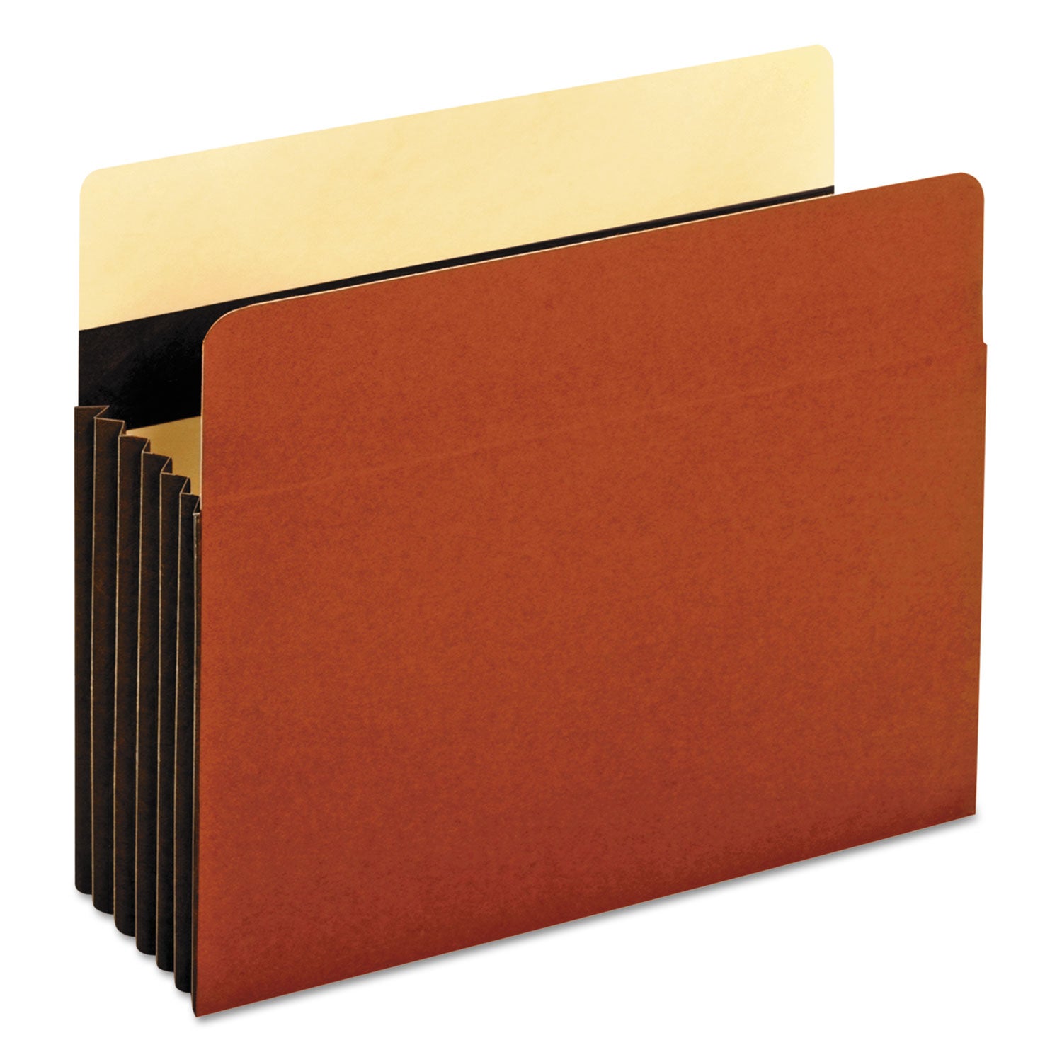 Extra-Wide Heavy-Duty File Pockets, 5.25" Expansion, Letter Size, Redrope, 10/Box -