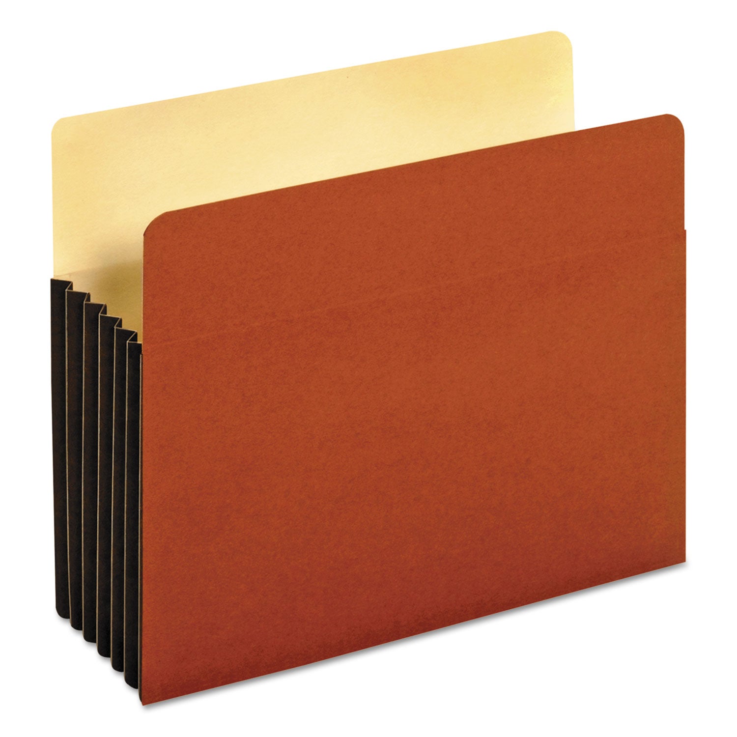 File Pocket with Tyvek, 5.25" Expansion, Letter Size, Redrope, 10/Box -