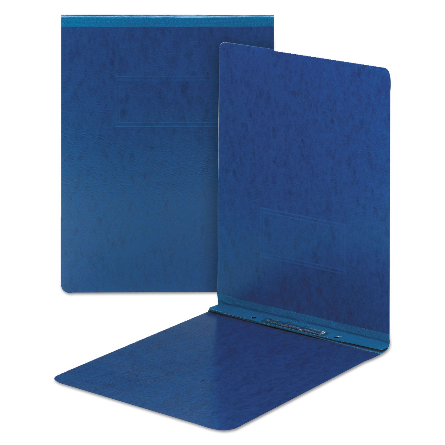 Prong Fastener Premium Pressboard Report Cover, Two-Prong Fastener: 2" Capacity, 8.5 x 11, Dark Blue/Dark Blue -