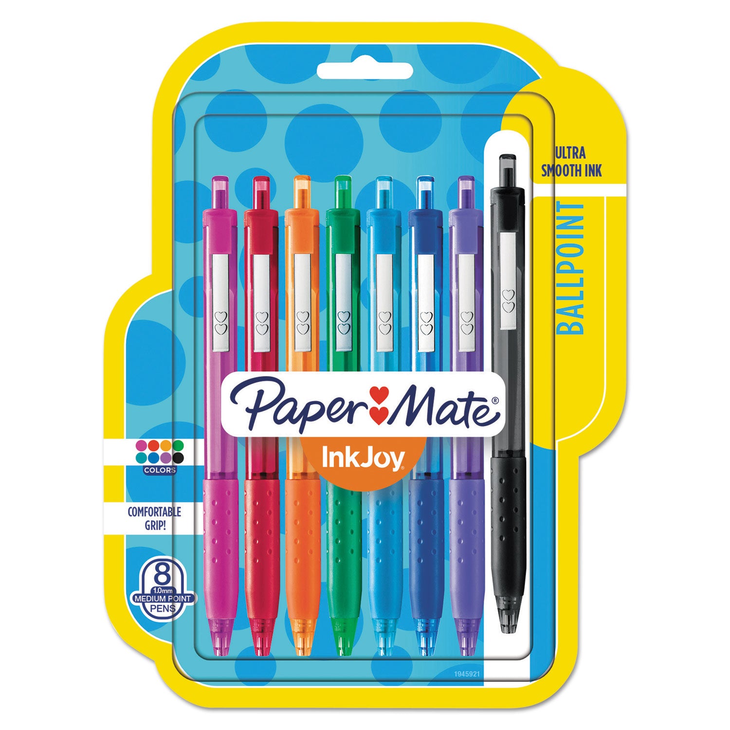 inkjoy-300-rt-ballpoint-pen-retractable-medium-1-mm-assorted-ink-and-barrel-colors-8-pack_pap1945921 - 1