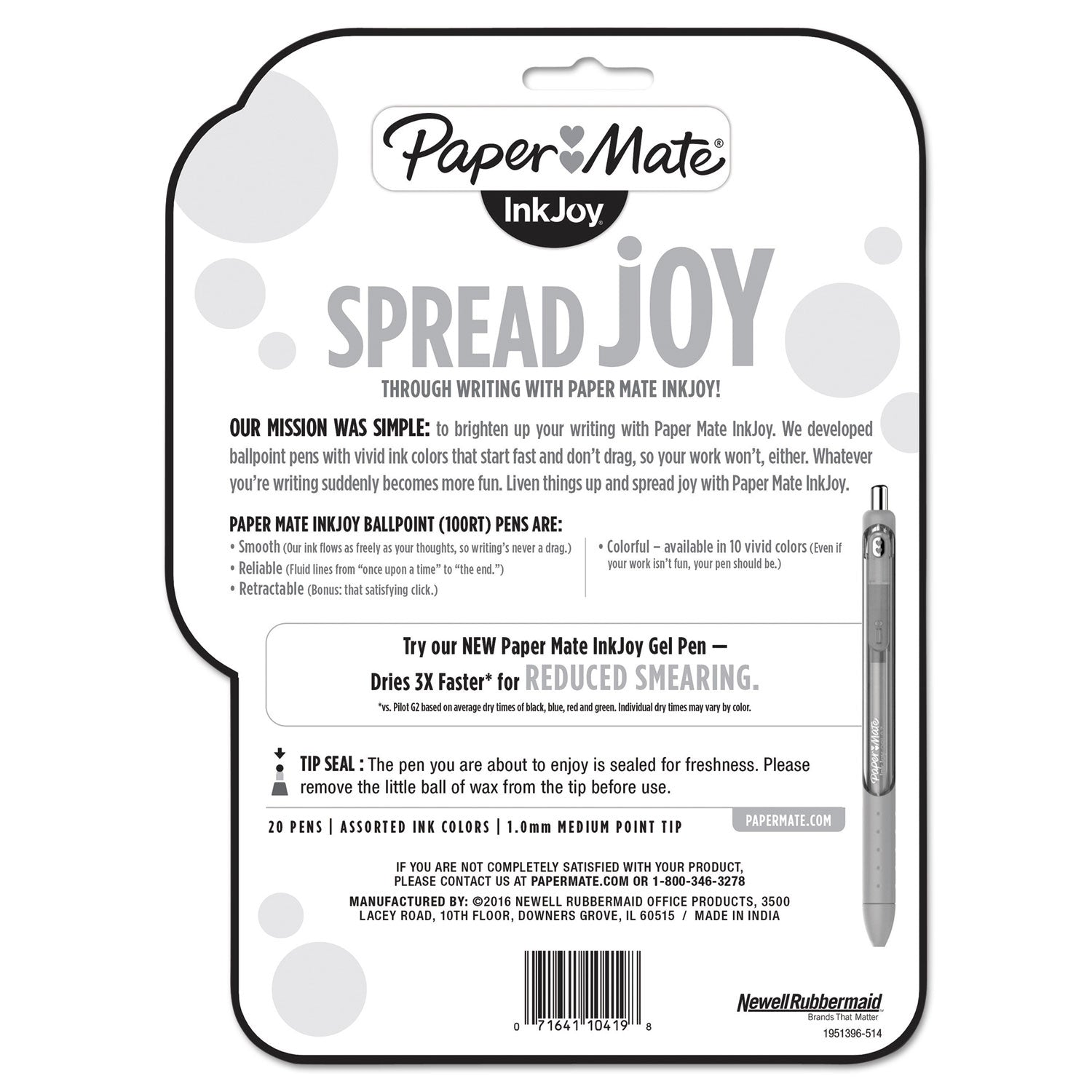 inkjoy-100-rt-ballpoint-pen-retractable-medium-1-mm-assorted-ink-and-barrel-colors-20-pack_pap1951396 - 2