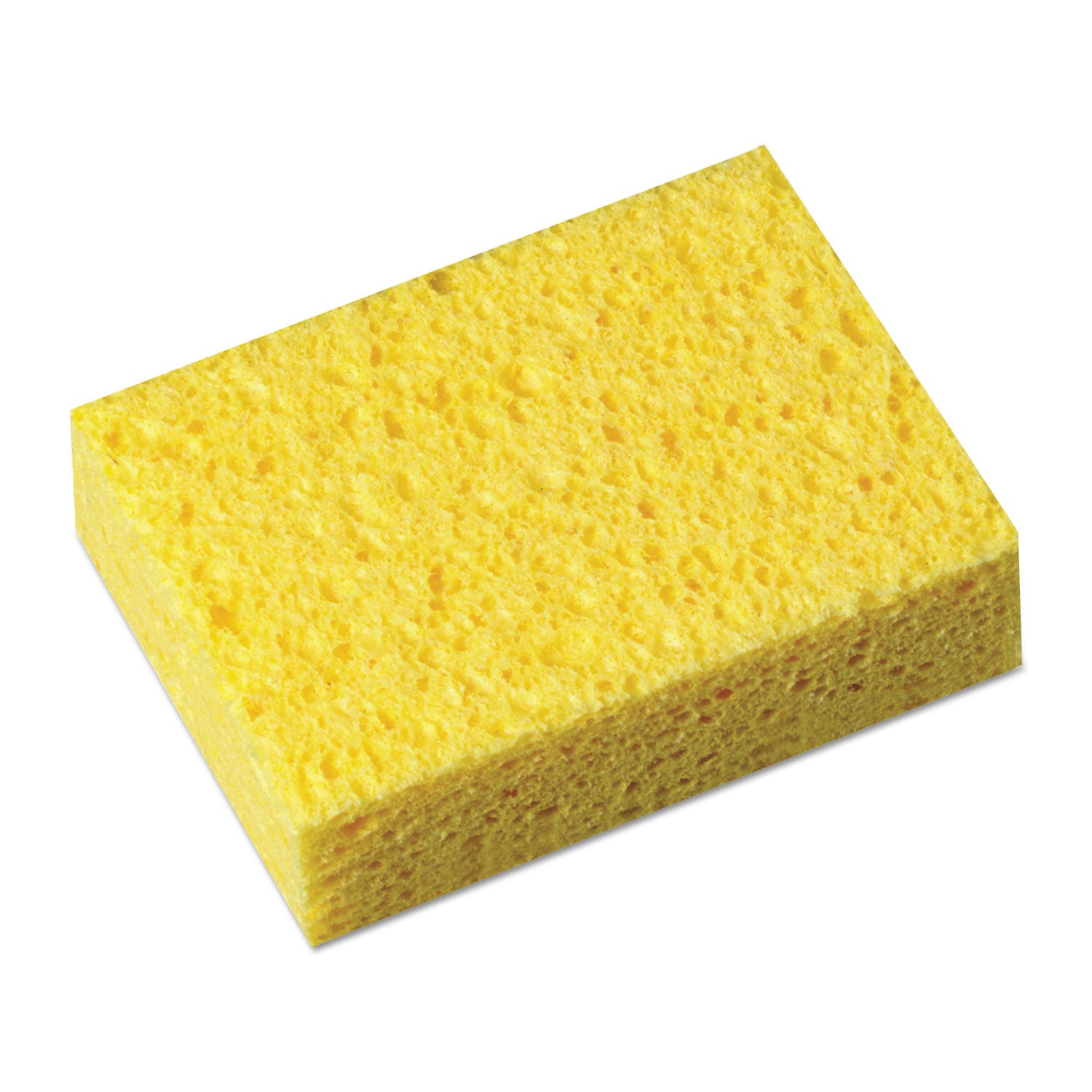 Commercial Cellulose Sponge, Yellow, 4.25 x 6, 1.6" Thick, Yellow -