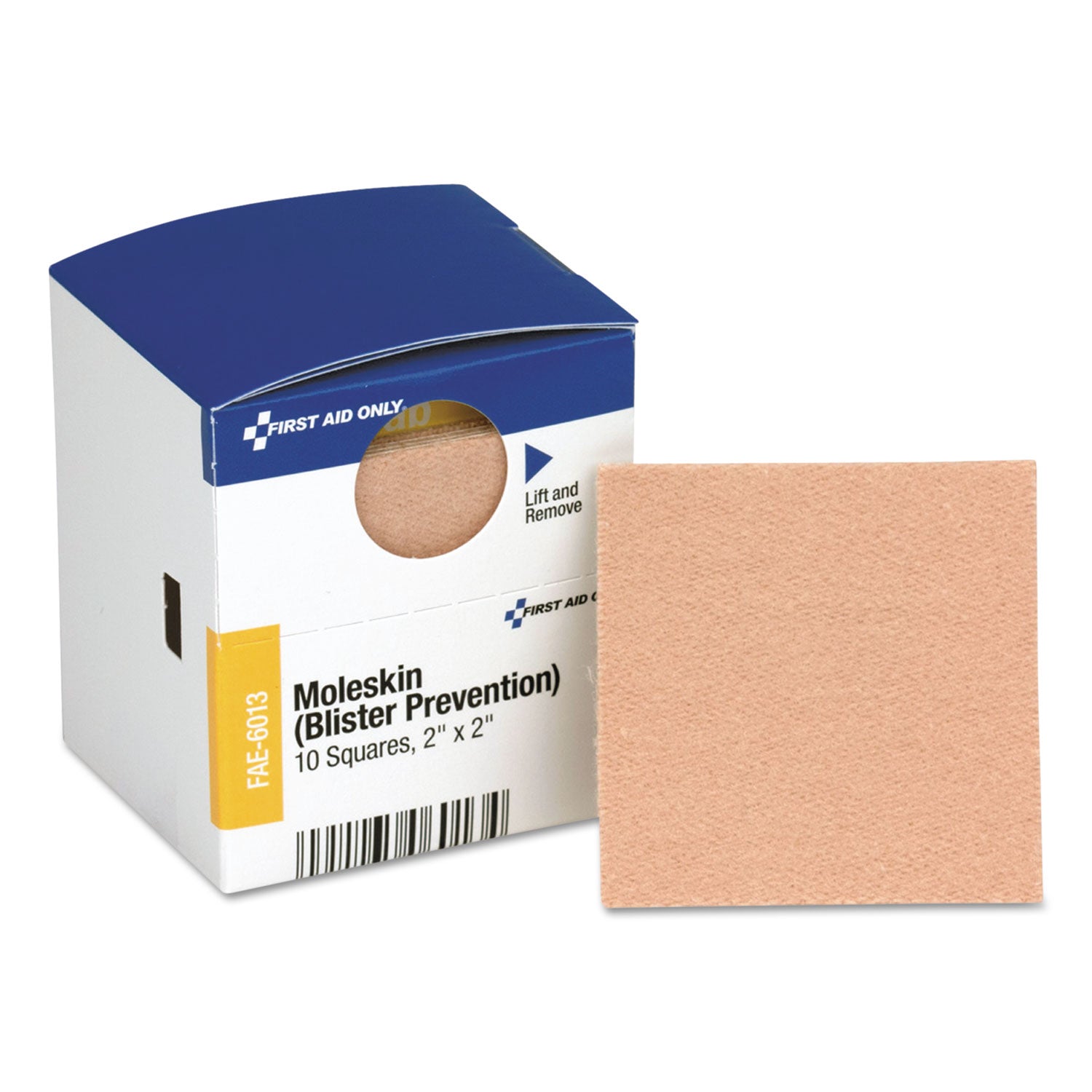 SmartCompliance Moleskin/Blister Protection, 2" Squares, 10/Box -