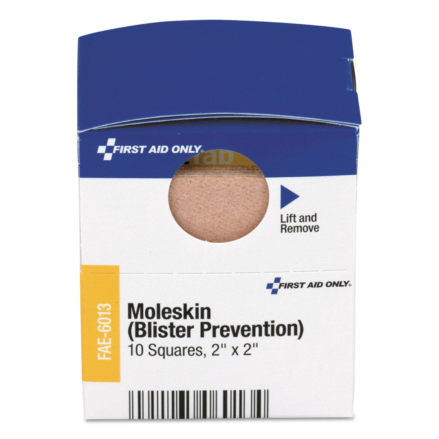 SmartCompliance Moleskin/Blister Protection, 2" Squares, 10/Box -
