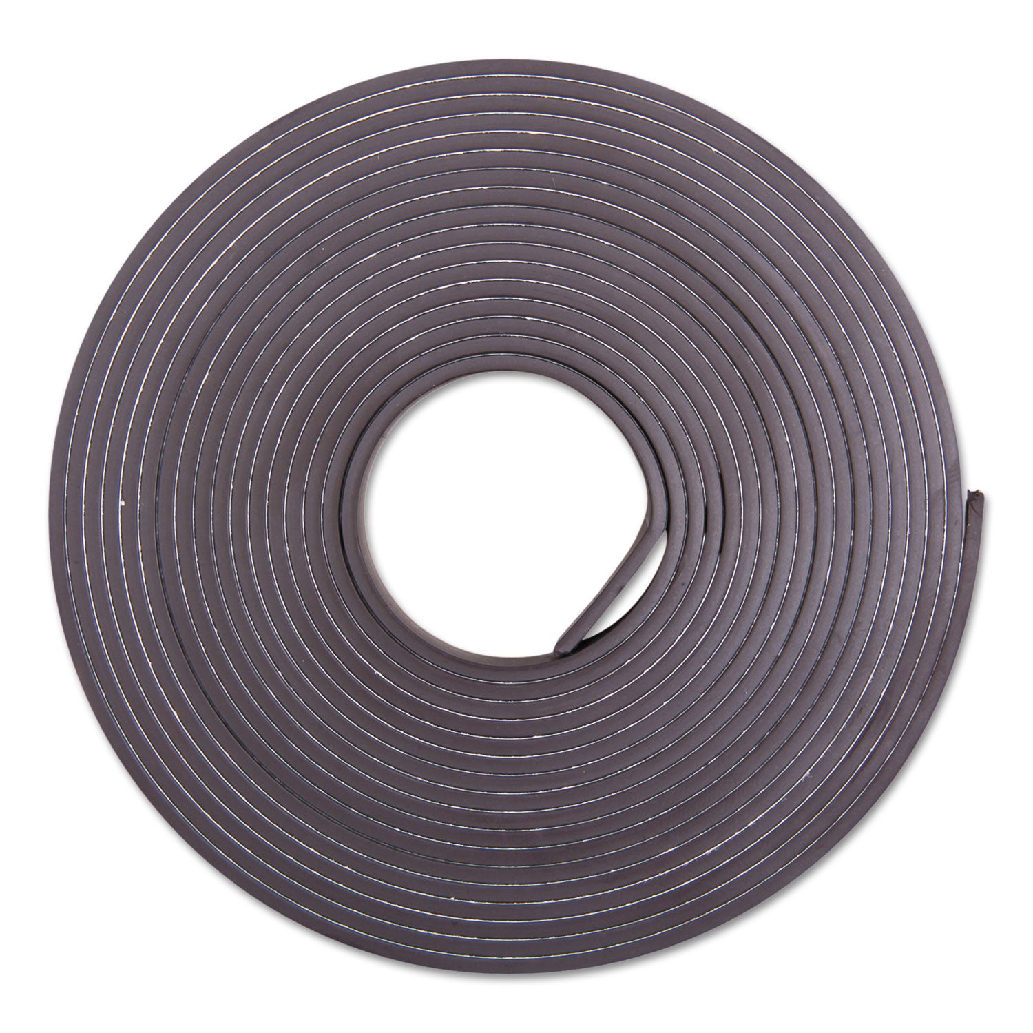 Adhesive-Backed Magnetic Tape, 0.5" x 10 ft, Black -
