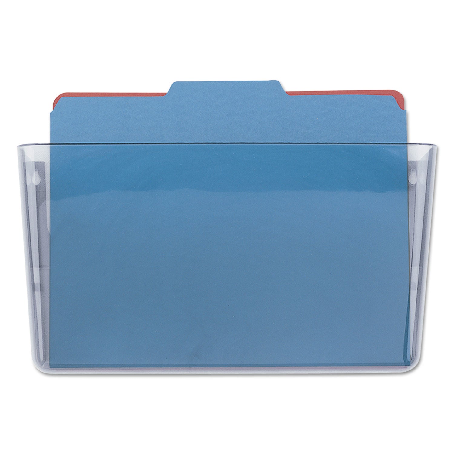 Wall Files, Letter Size, 13" x 4" x 7", Clear -