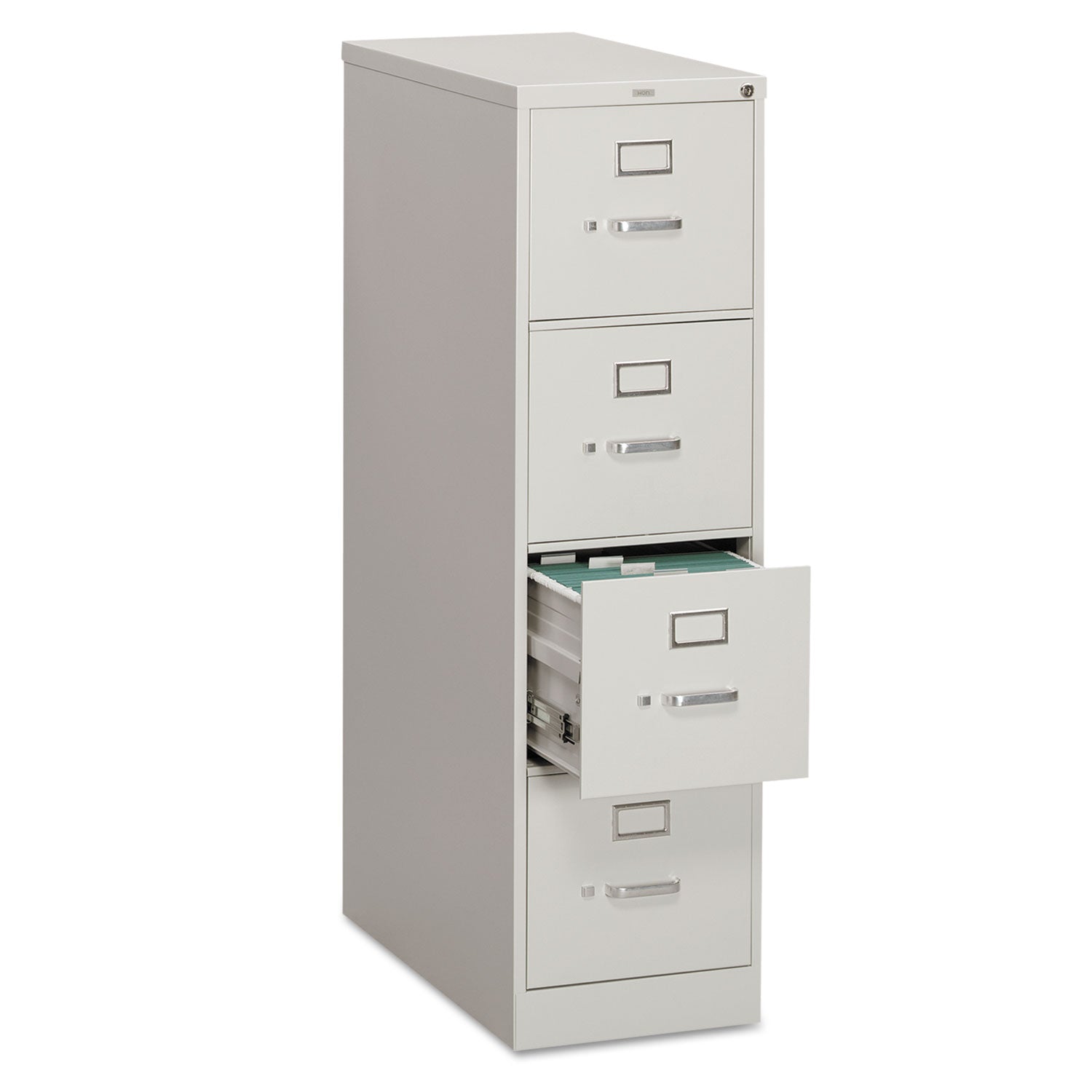 310 Series Vertical File, 4 Letter-Size File Drawers, Light Gray, 15" x 26.5" x 52 -