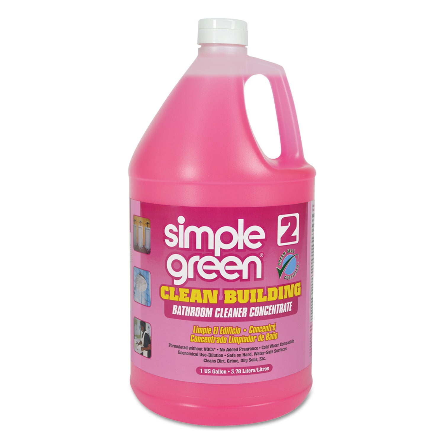 Clean Building Bathroom Cleaner Concentrate, Unscented, 1gal Bottle -