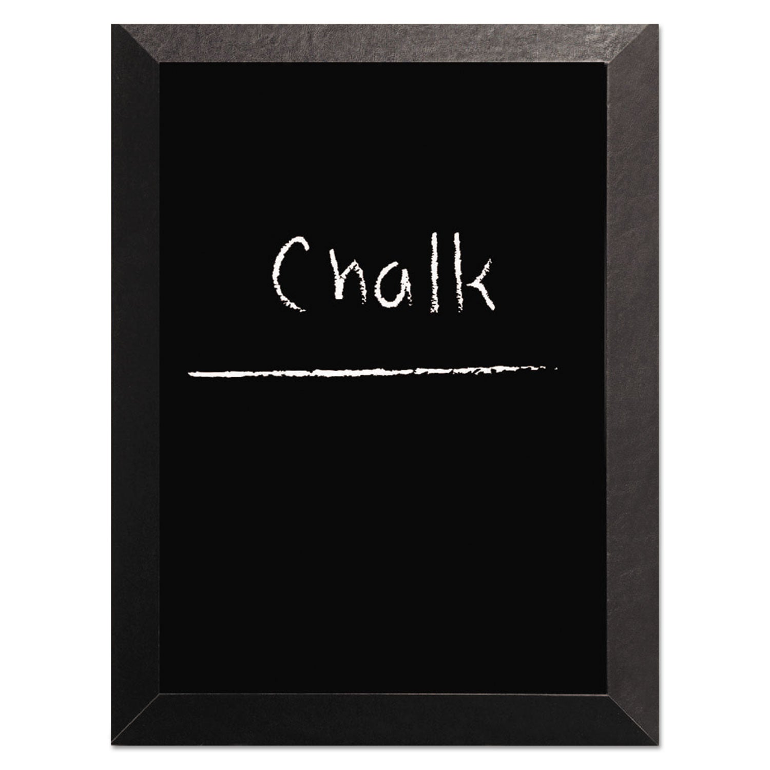 Kamashi Chalk Board, 48 x 36, Black Surface, Black Wood Frame -