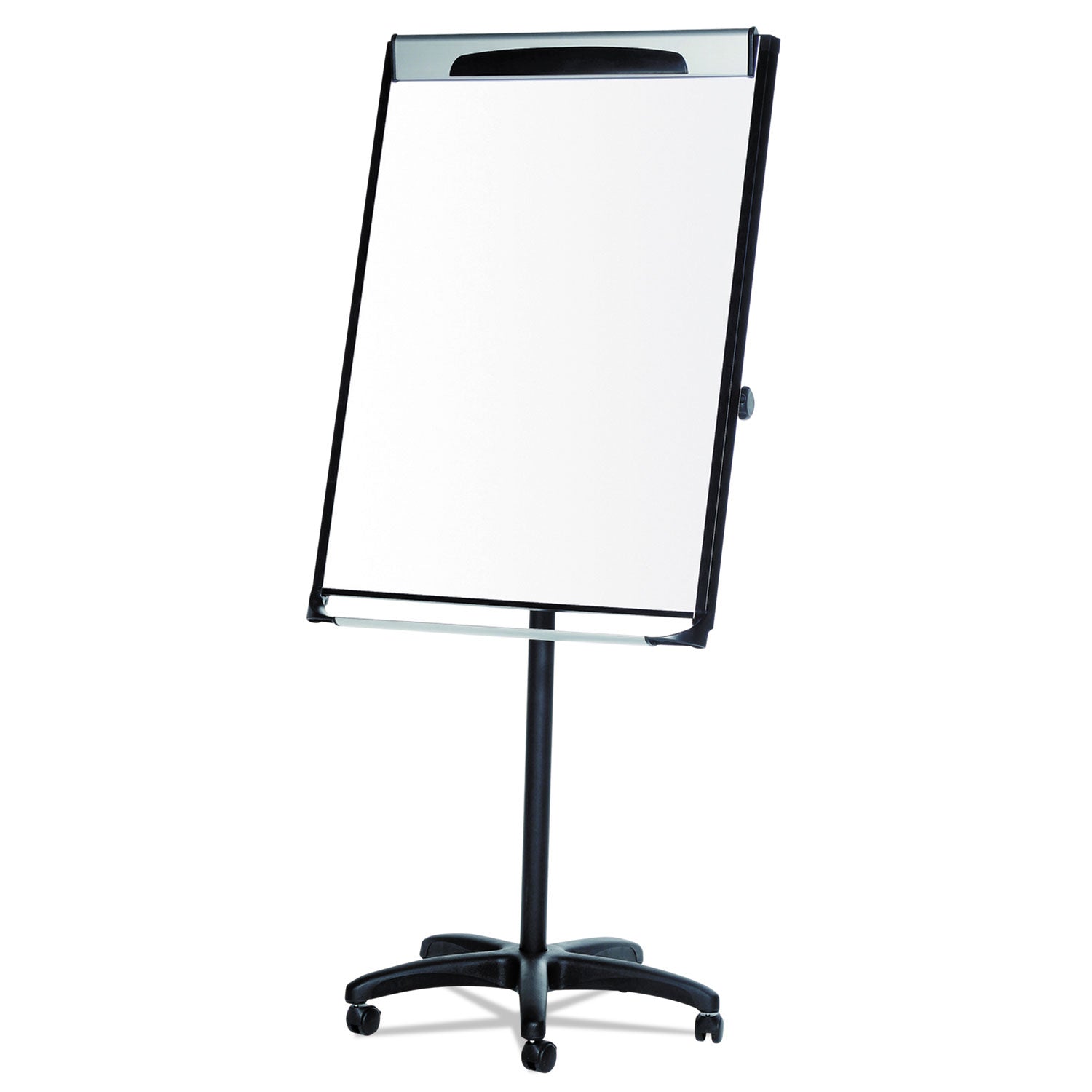 Platinum Mobile Easel, 29 x 41, White Surface, Black Plastic Frame -