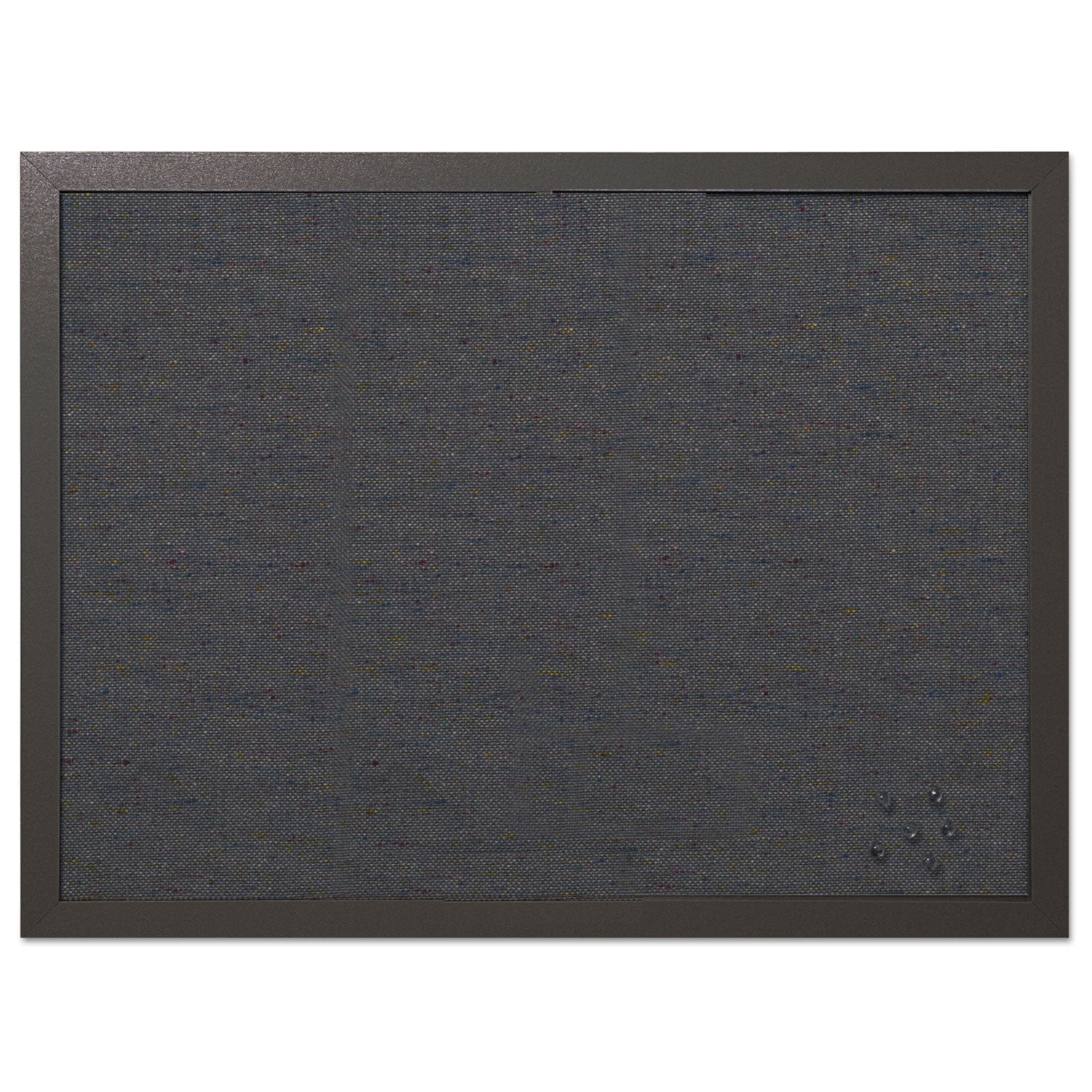 Designer Fabric Bulletin Board, 24 x 18, Black Surface, Black MDF Wood Frame -