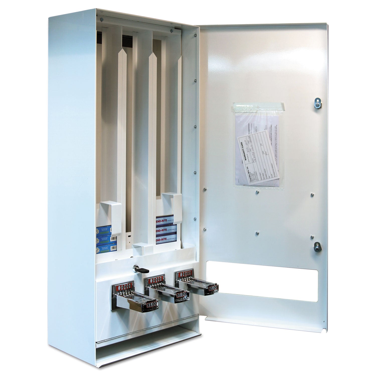 coin-operated-soap-vender-3-column-1625-x-95-x-3775-white-blue_ven394100 - 2