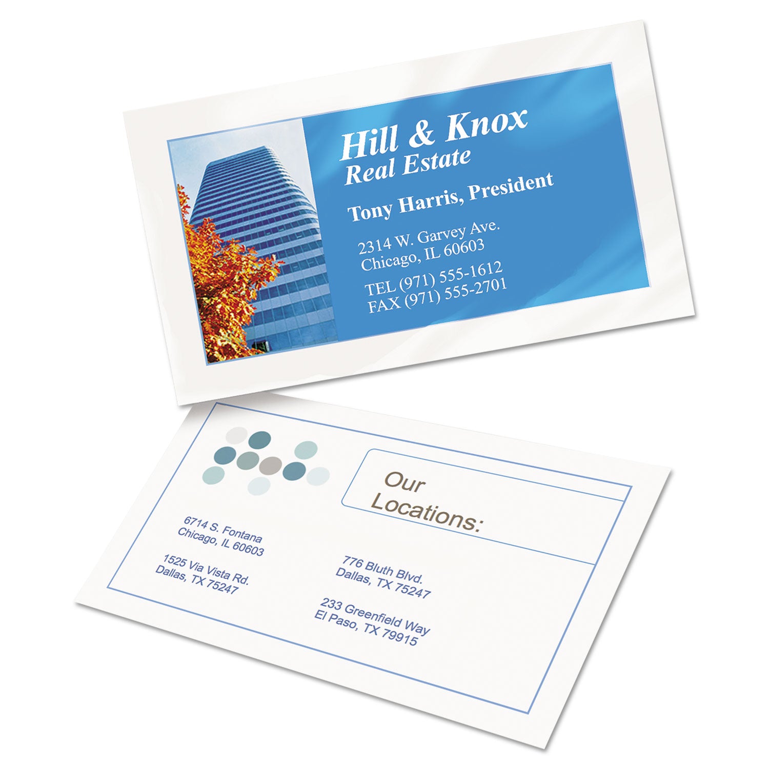 True Print Clean Edge Business Cards, Inkjet, 2 x 3.5, Glossy White, 200 Cards, 10 Cards Sheet, 20 Sheets/Pack -