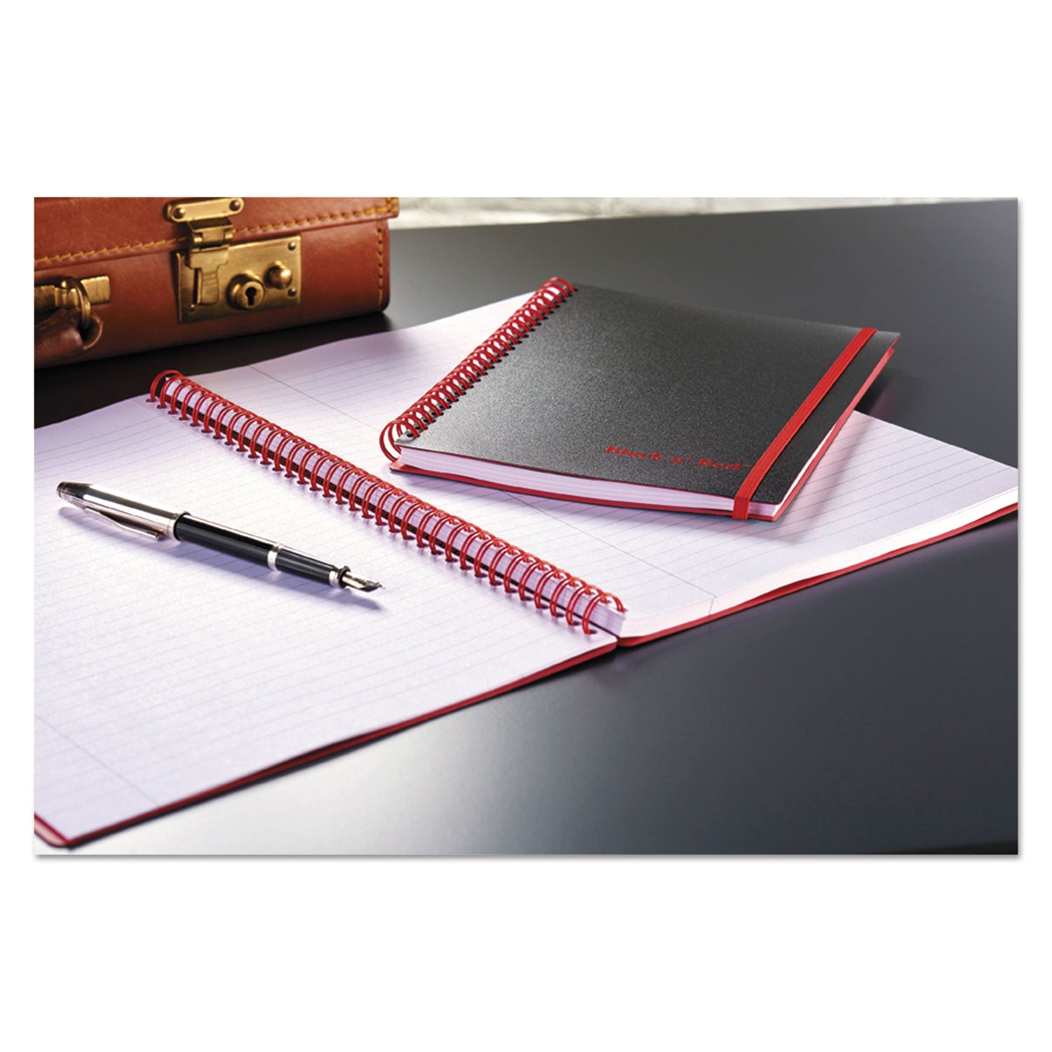 Flexible Cover Twinwire Notebooks, SCRIBZEE Compatible, 1-Subject, Wide/Legal Rule, Black Cover, (70) 11 x 8.5 Sheets -