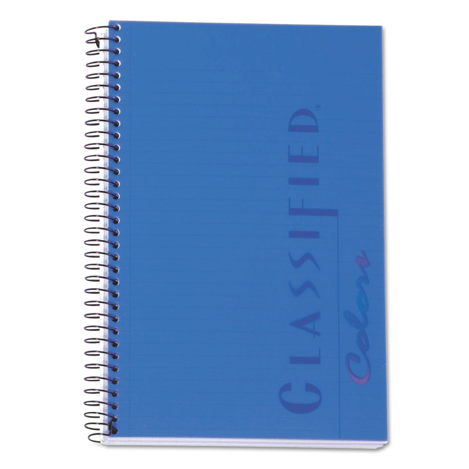 Color Notebooks, 1-Subject, Narrow Rule, Indigo Blue Cover, (100) 8.5 x 5.5 White Sheets -