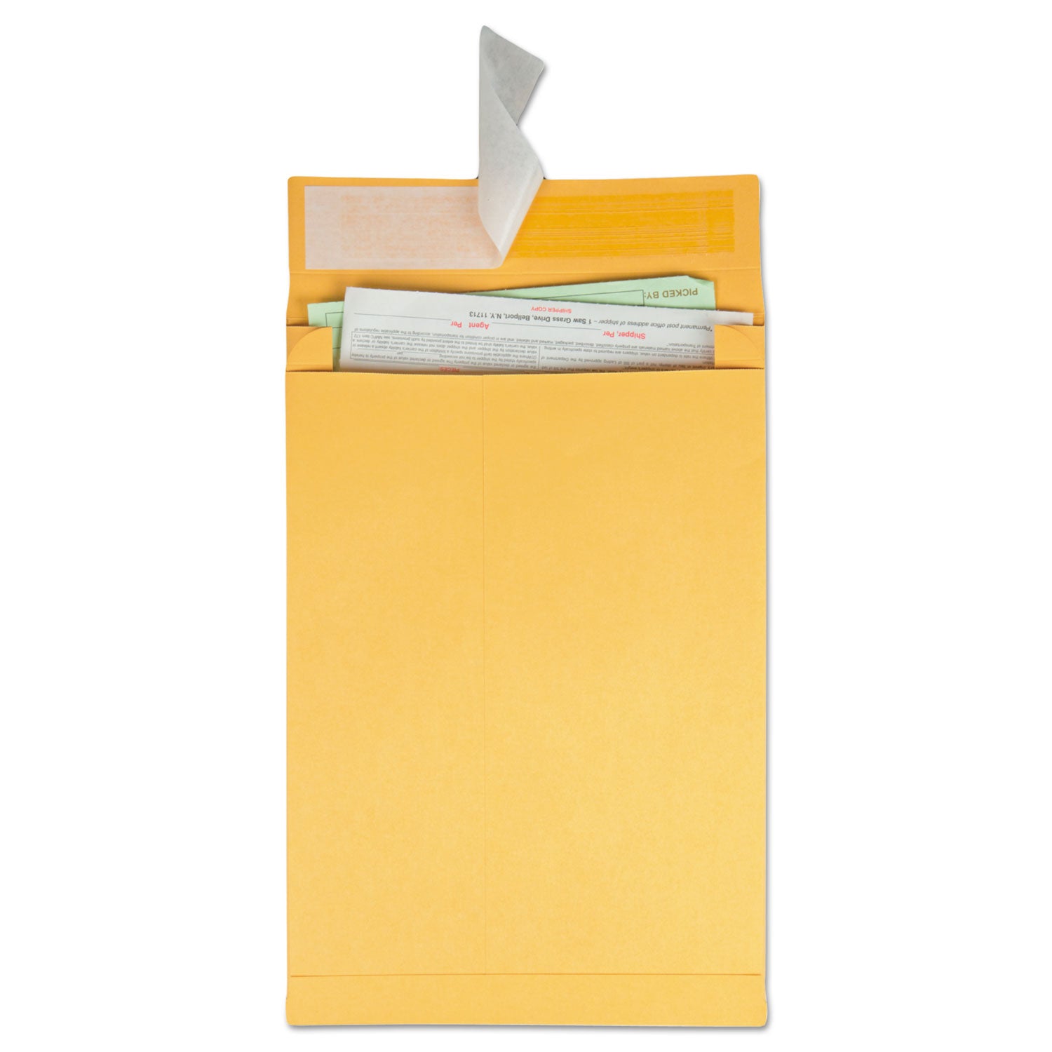 Redi-Strip Kraft Expansion Envelope, #13 1/2, Square Flap, Redi-Strip Adhesive Closure, 10 x 13, Brown Kraft, 25/Pack -