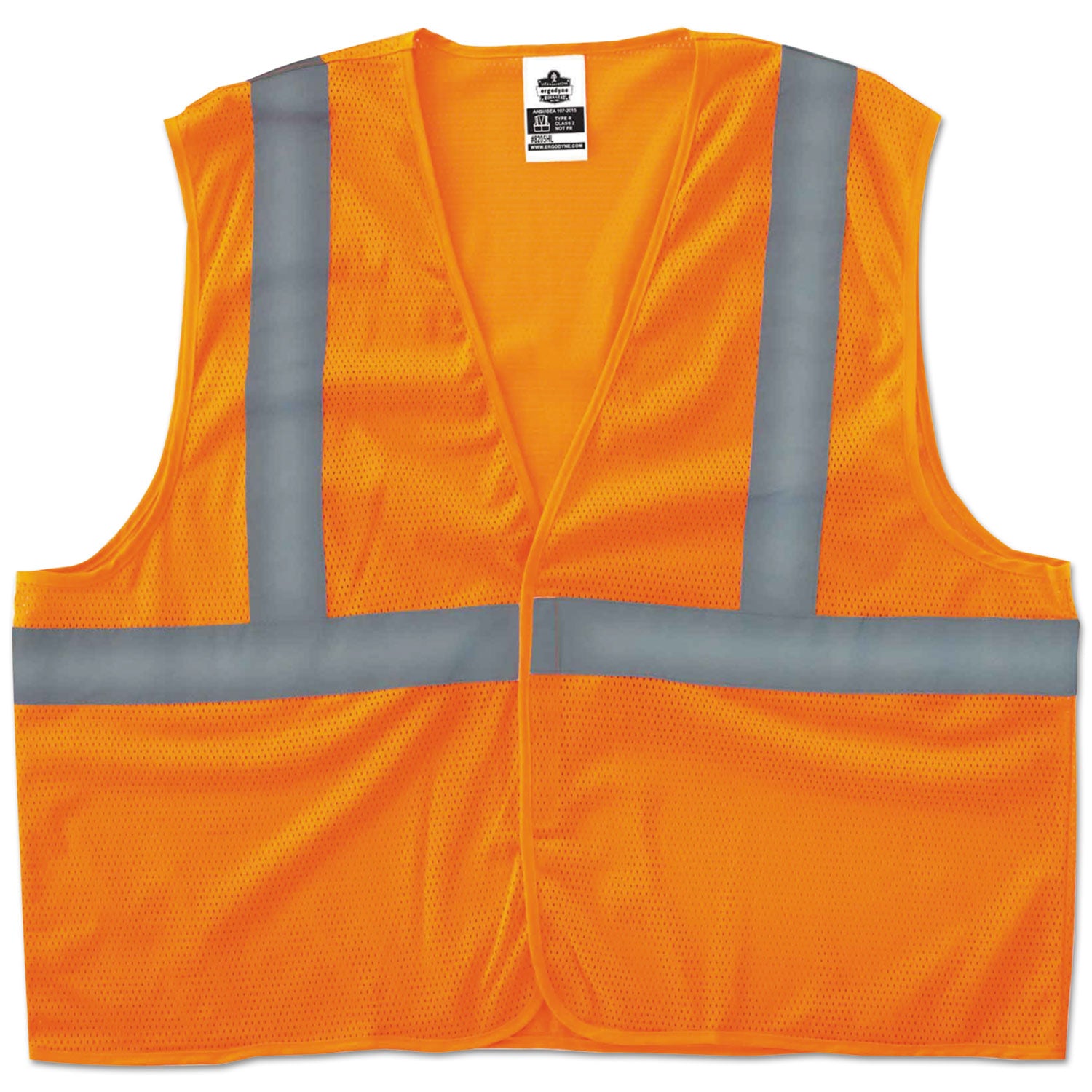 GloWear 8205HL Type R Class 2 Super Econo Mesh Vest, Large to X-Large, Orange -