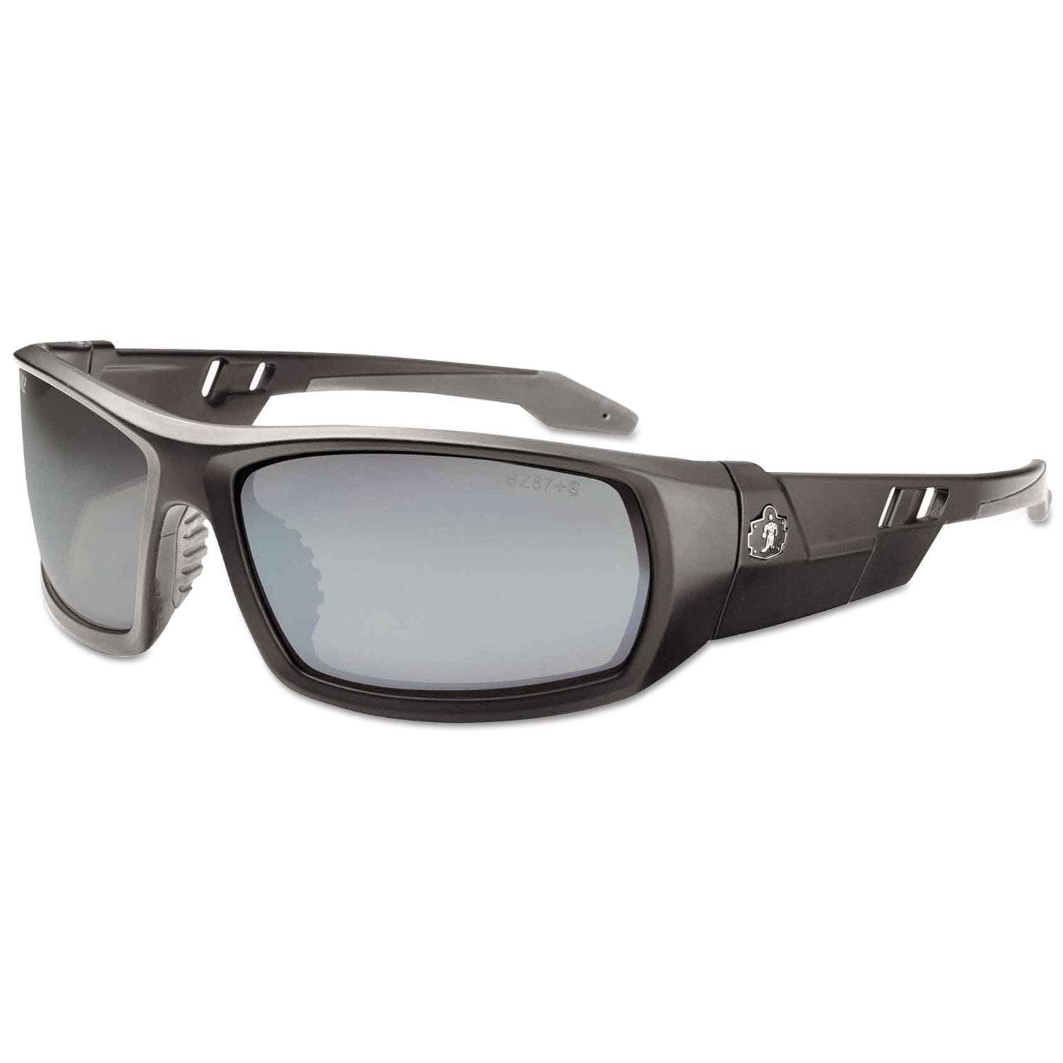 skullerz-odin-safety-glasses-matte-black-frame-silver-lens-nylon-polycarb-ships-in-1-3-business-days_ego50442 - 1