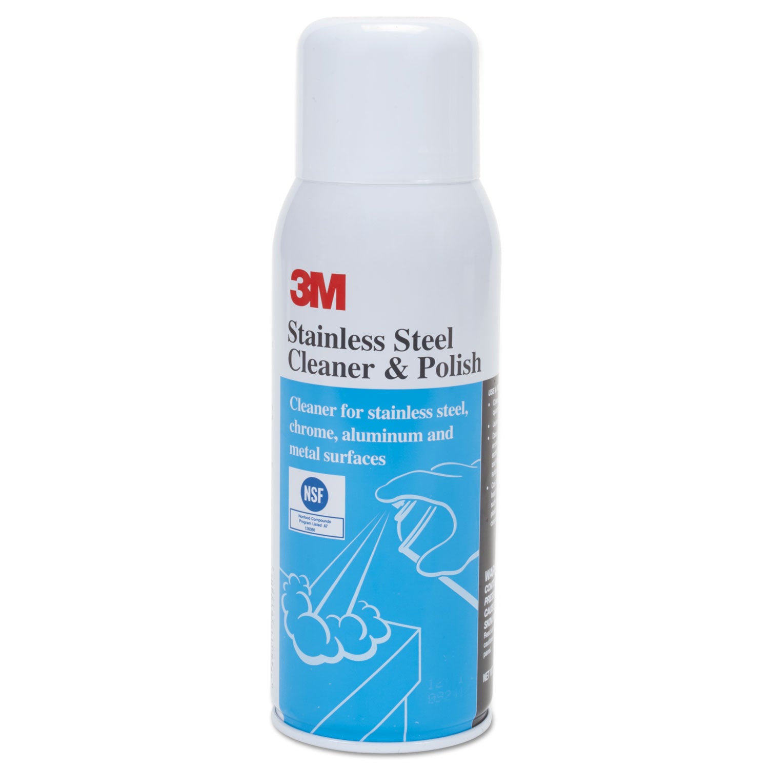 Stainless Steel Cleaner and Polish, Lime Scent, 10 oz Aerosol Spray -