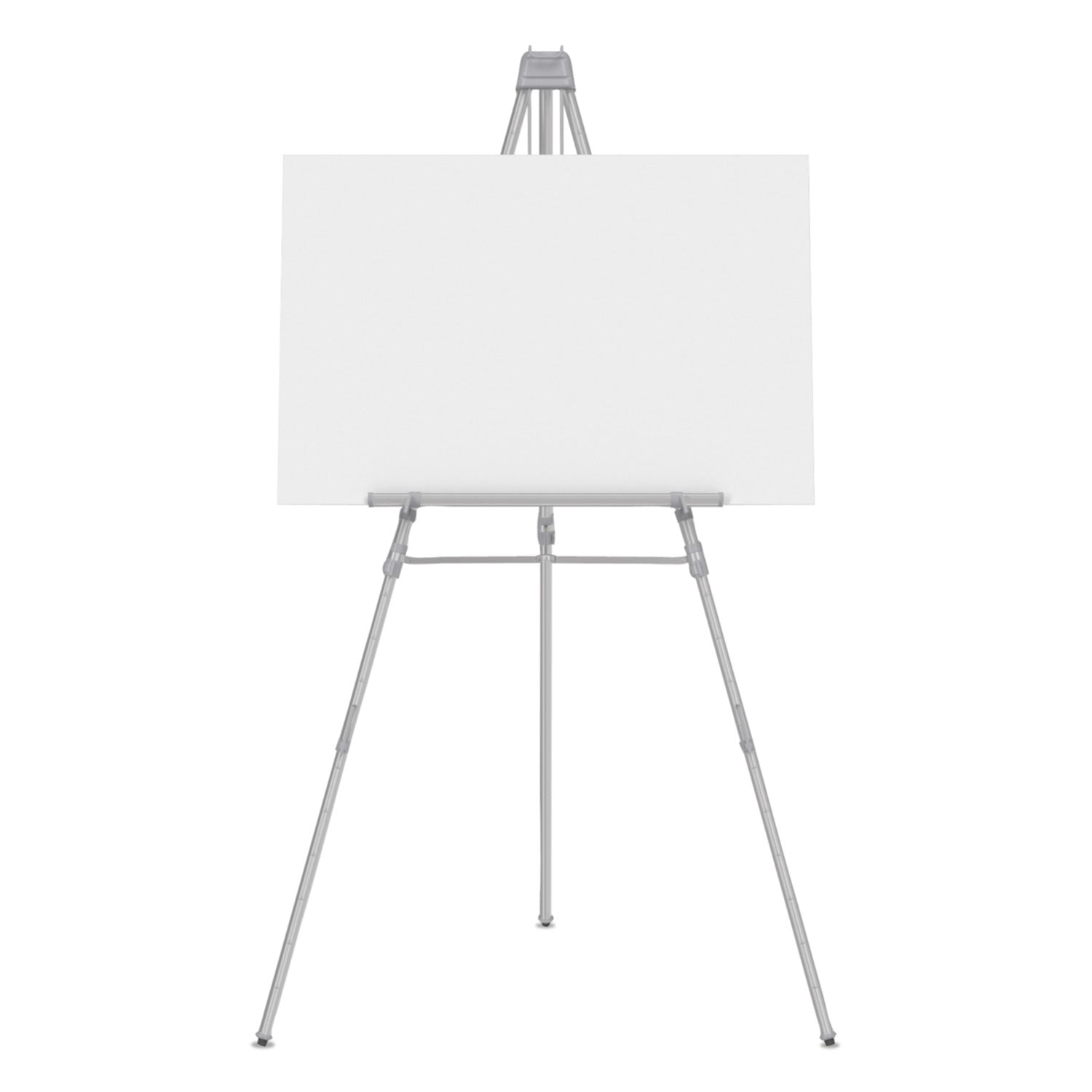 Aluminum Heavy-Duty Display Easel, 38" to 66" High, Aluminum, Silver -