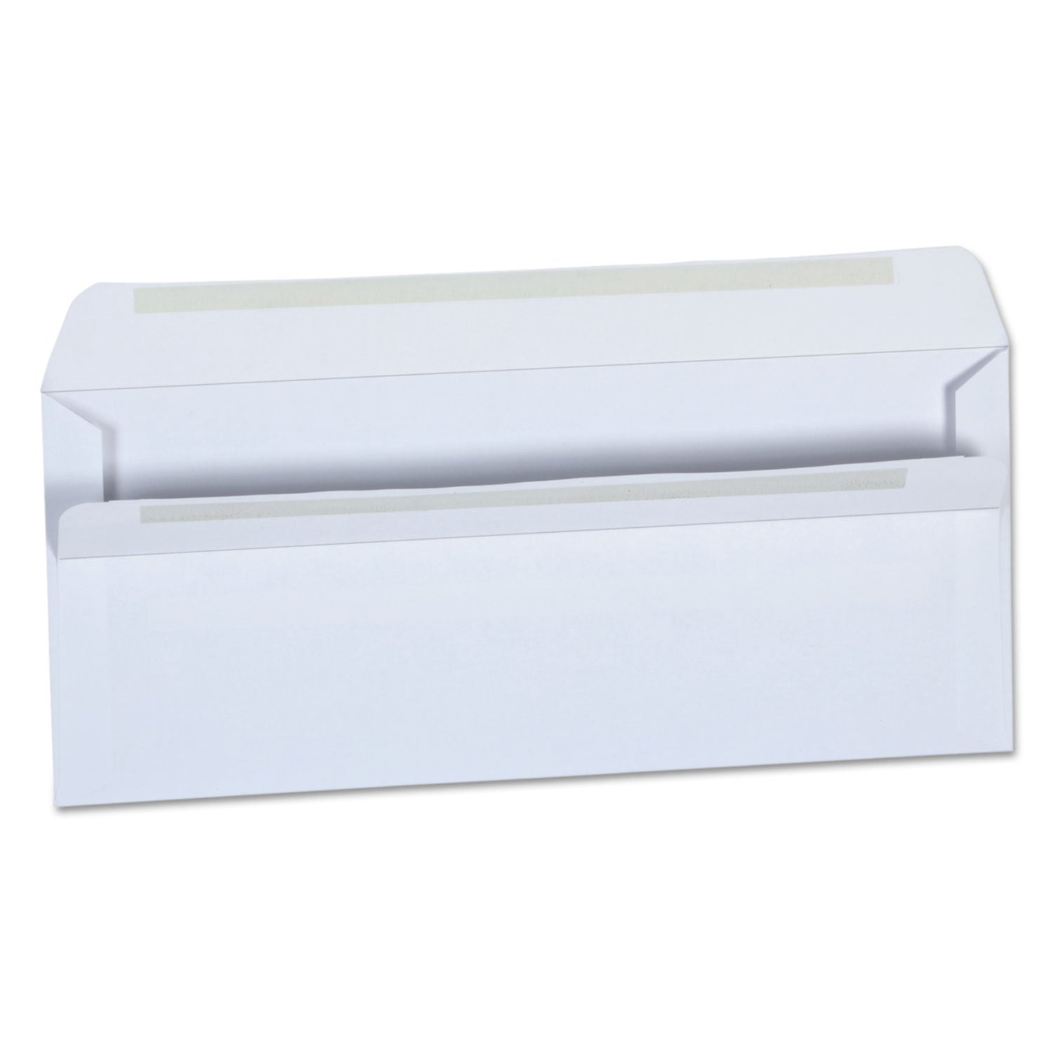 Self-Seal Business Envelope, #10, Square Flap, Self-Adhesive Closure, 4.13 x 9.5, White, 500/Box -