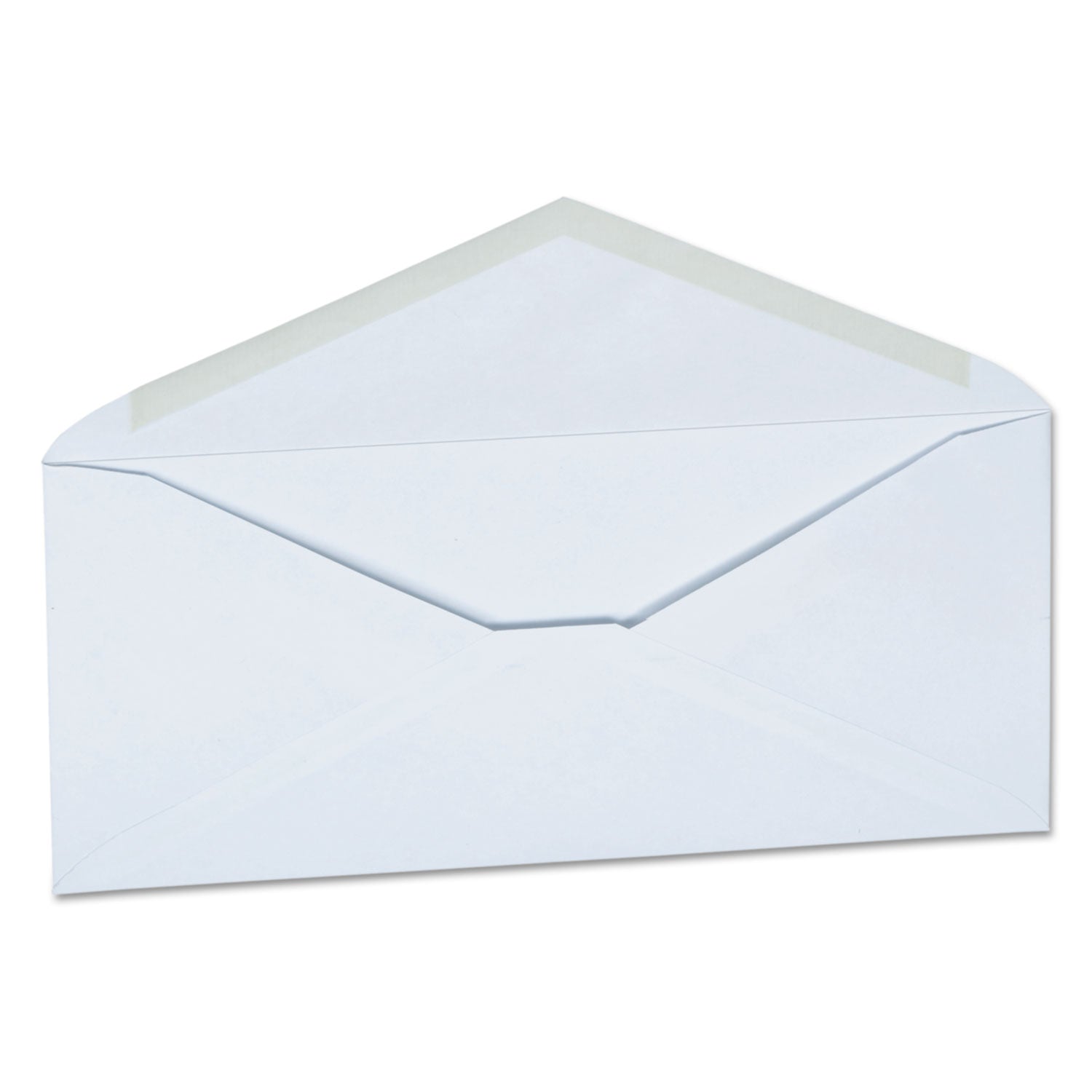 Open-Side Business Envelope, #10, Monarch Flap, Gummed Closure, 4.13 x 9.5, White, 250/Carton -